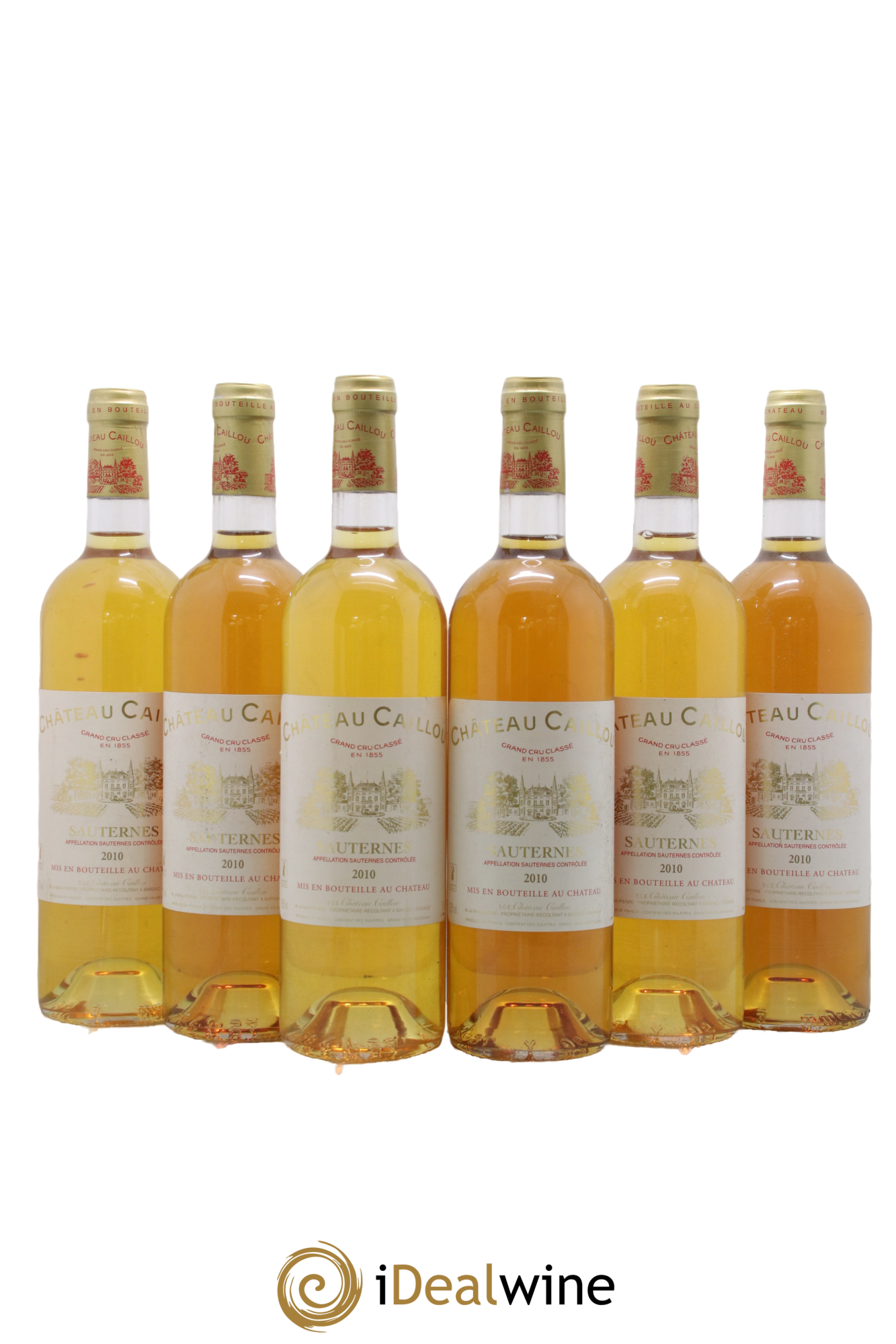 Château Caillou 2ème Grand Cru Classé 2010 - Lot of 6 bottles - 0