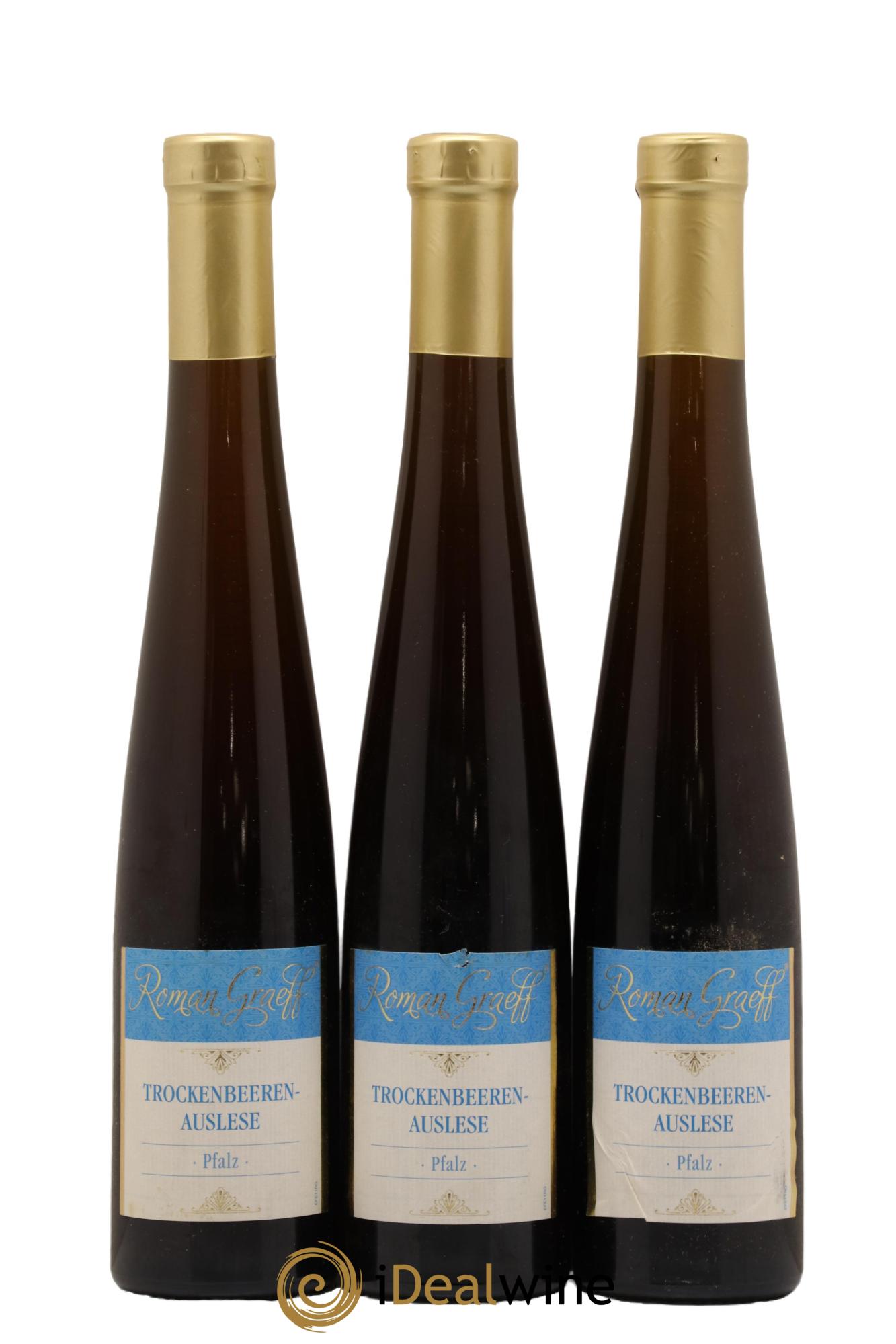 Allemagne Pfalz Trockenbeerenauslese Roman Graeff 2015 - Lot de 3 demi bouteilles - 0