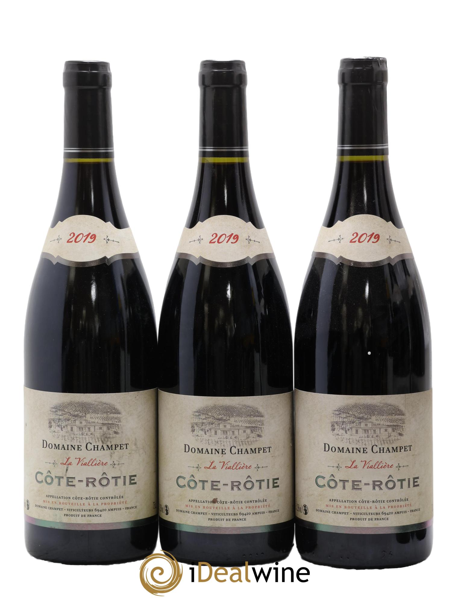 Côte-Rôtie La Viallière Champet 2019 - Lotto di 3 bottiglie - 0