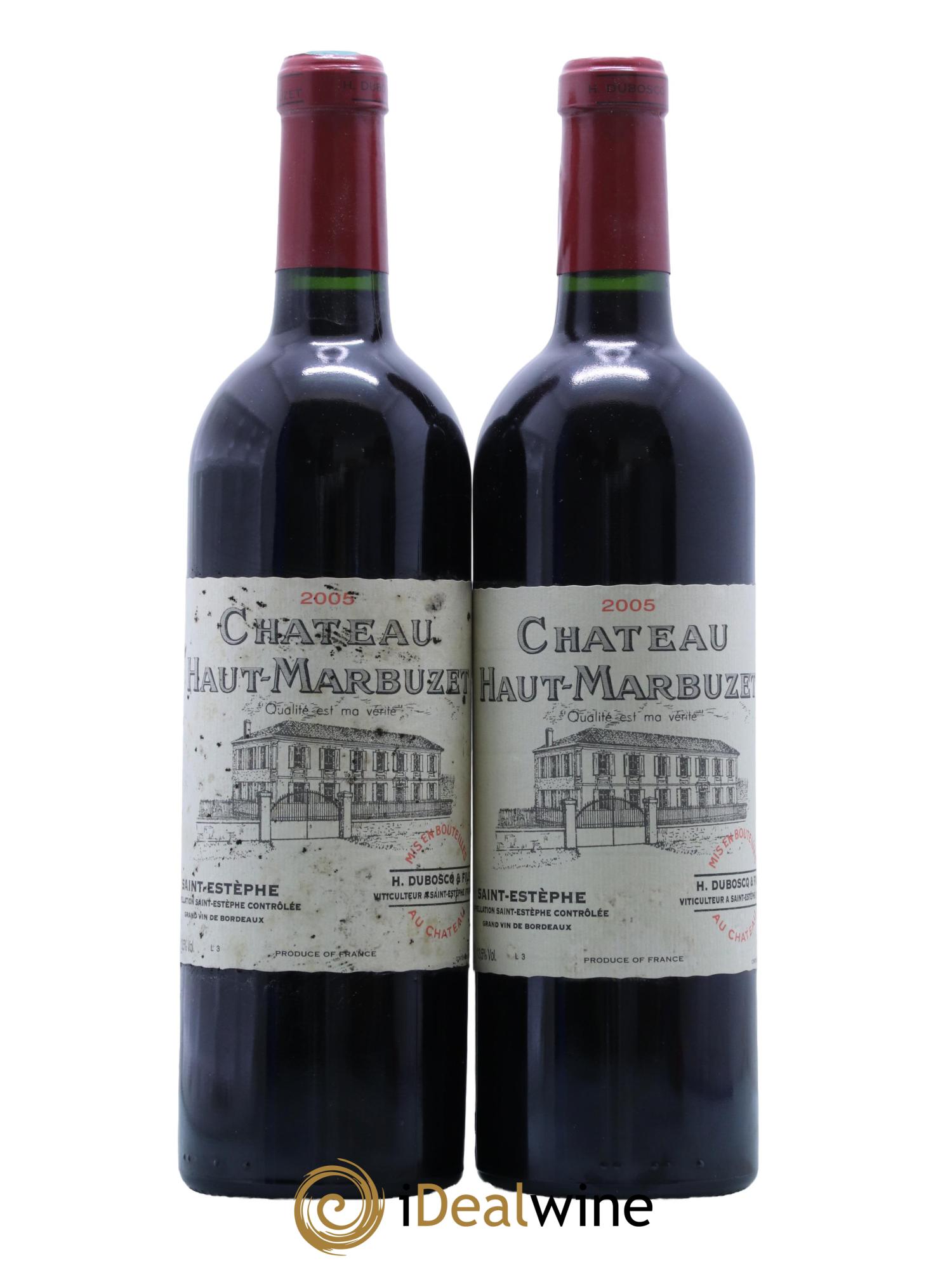Château Haut Marbuzet 2005 - Lot de 2 bouteilles - 0