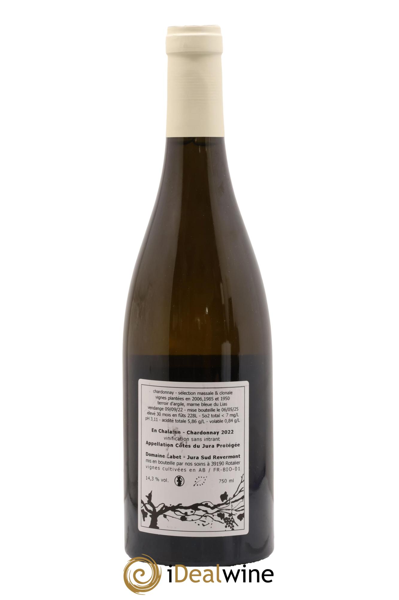 Côtes du Jura Chardonnay En Chalasse Romain - Julien  - Charline Labet 2022 - Lot de 1 bouteille - 1