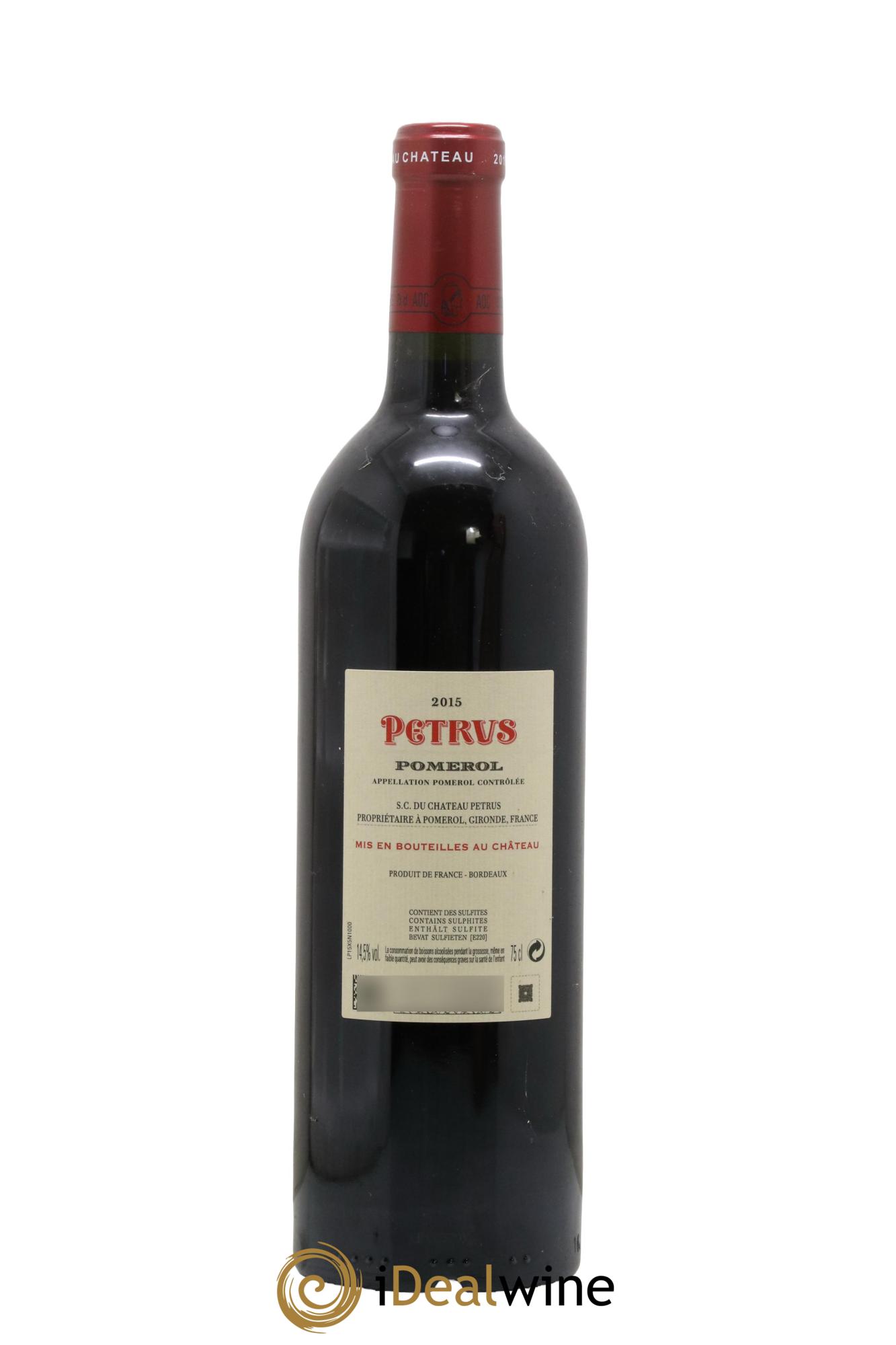 Petrus 2015 - Lot de 1 bouteille - 1