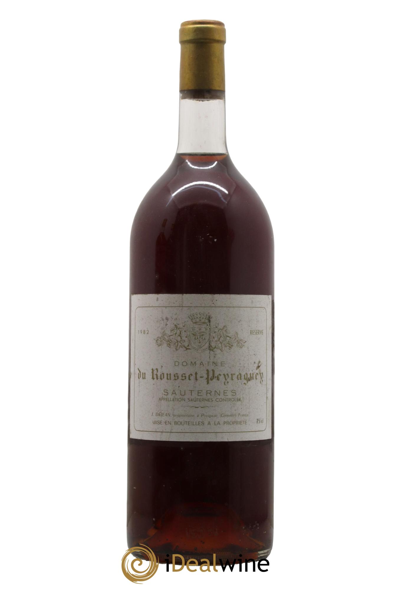 Sauternes Domaine du Rousset Peyraguey 1982 - Posten von 1 Magnum - 0