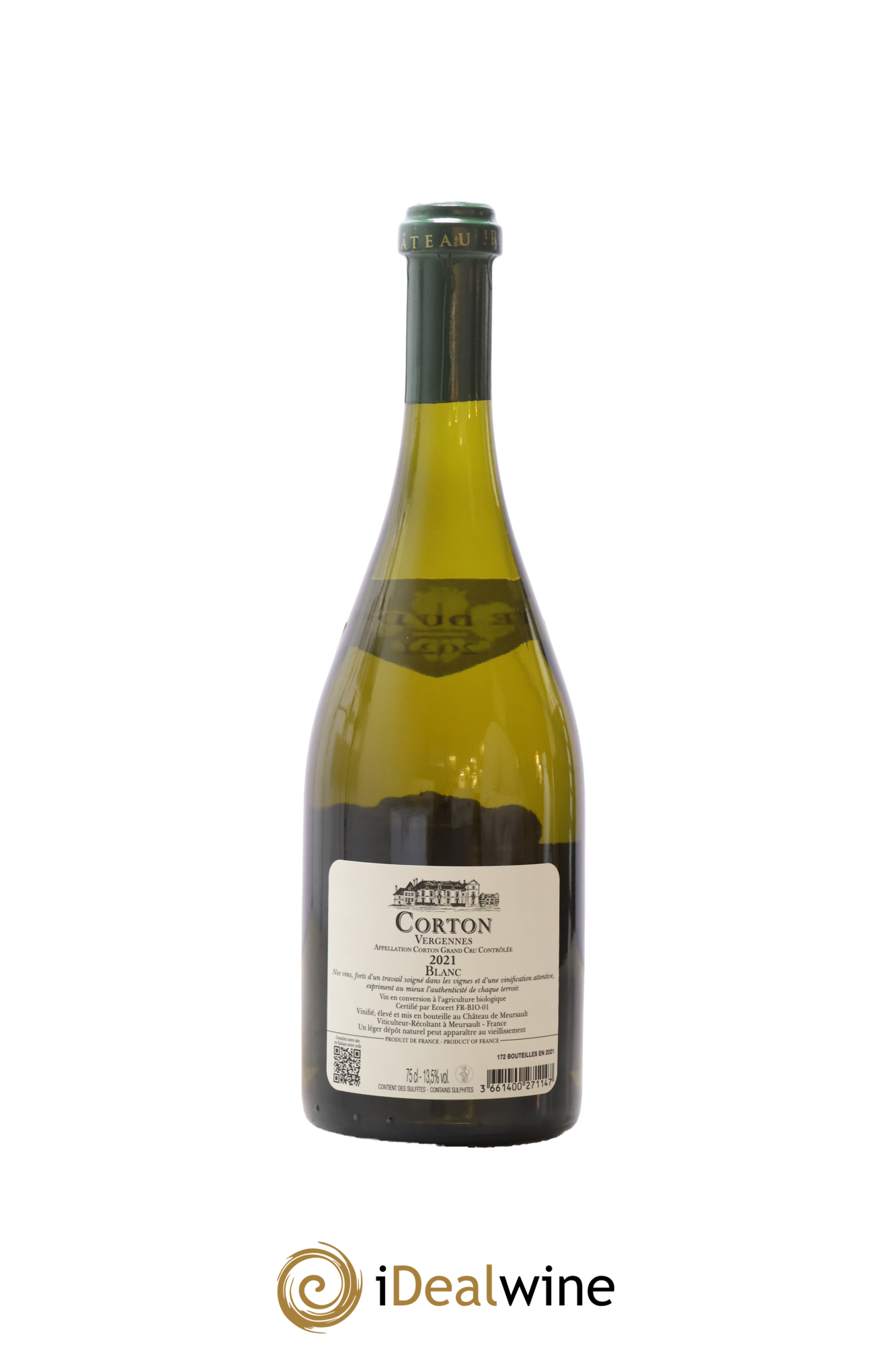 Corton-Vergennes Grand Cru Château de Meursault 2021 - Lot de 1 bouteille - 1