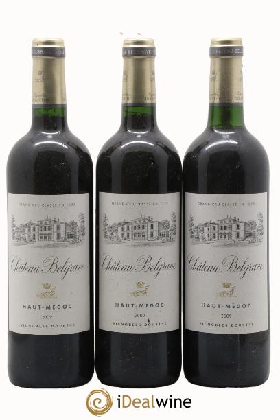 Château Belgrave 5ème Grand Cru Classé 2009 - Lotto di 3 bottiglie - 0