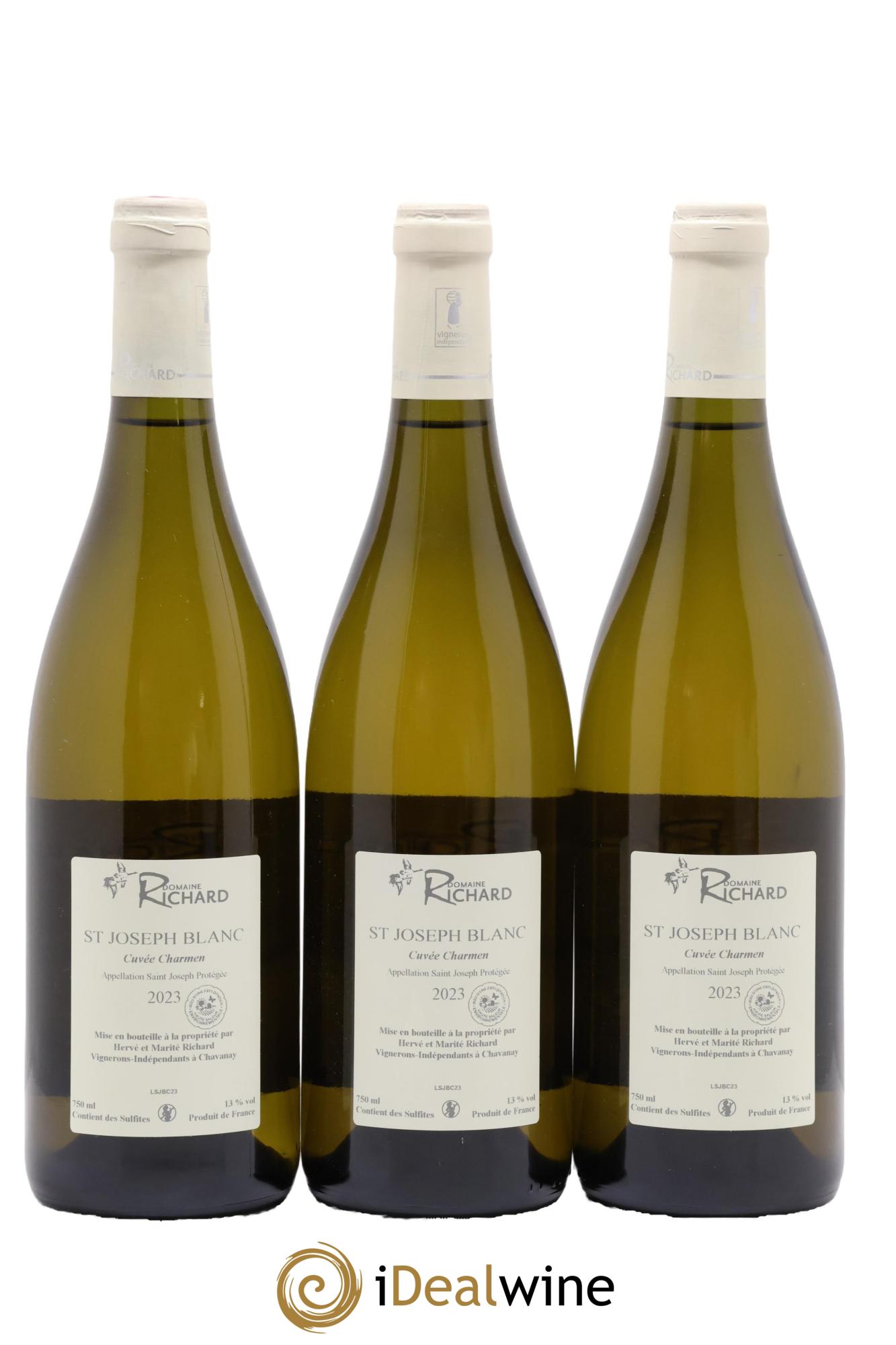 Saint-Joseph Cuvée Charmen Domaine Richard 2023 - Lot de 3 bouteilles - 1