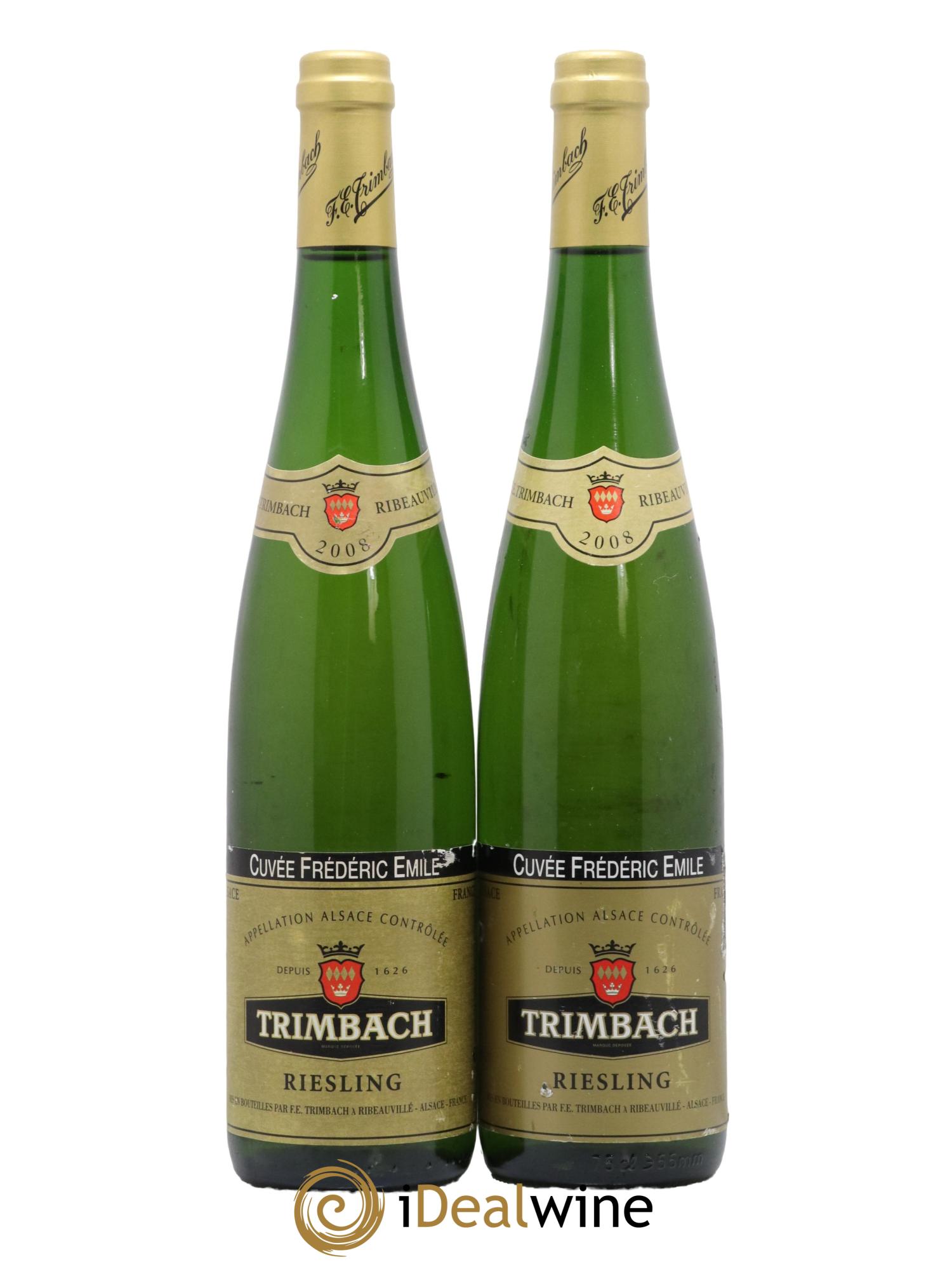 Alsace Riesling Cuvée Frédéric Emile Trimbach (Domaine) 2008 - Posten von 2 Flaschen - 0