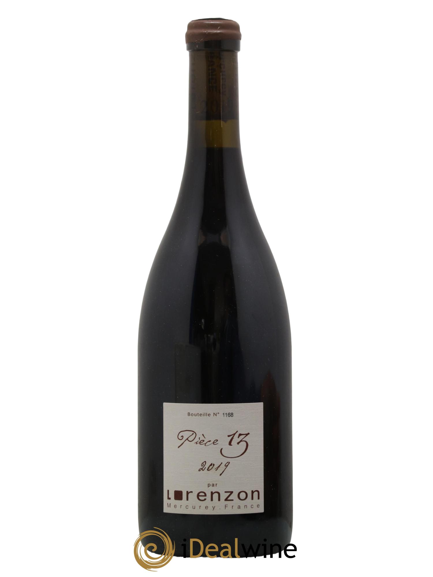 Mercurey 1er Cru Pièce 13 Bruno Lorenzon 2019 - Lot de 1 bouteille - 0