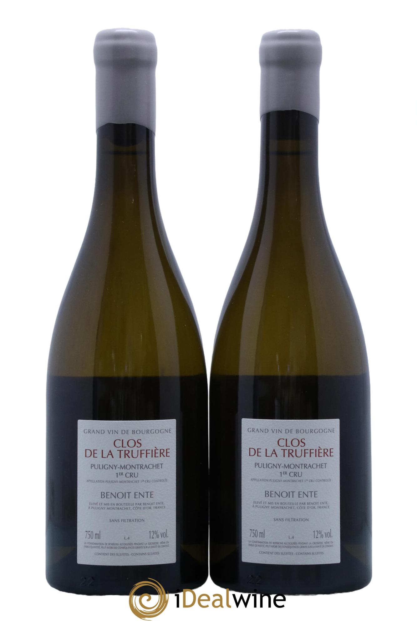 Puligny-Montrachet 1er Cru Clos de la Truffière Benoit Ente 2020 - Lot de 2 bouteilles - 1