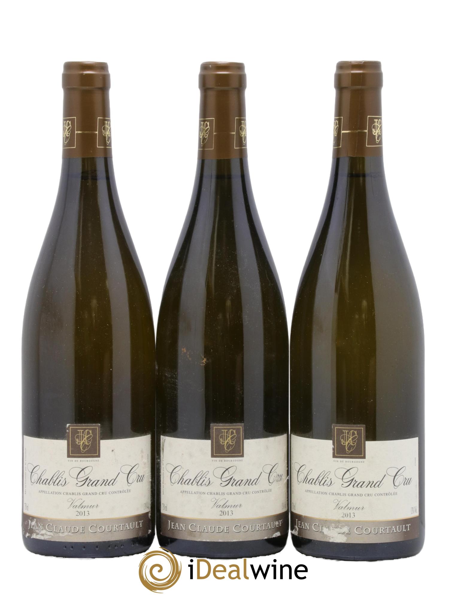 Chablis Grand Cru Valmur Courtault 2013 - Lotto di 3 bottiglie - 0