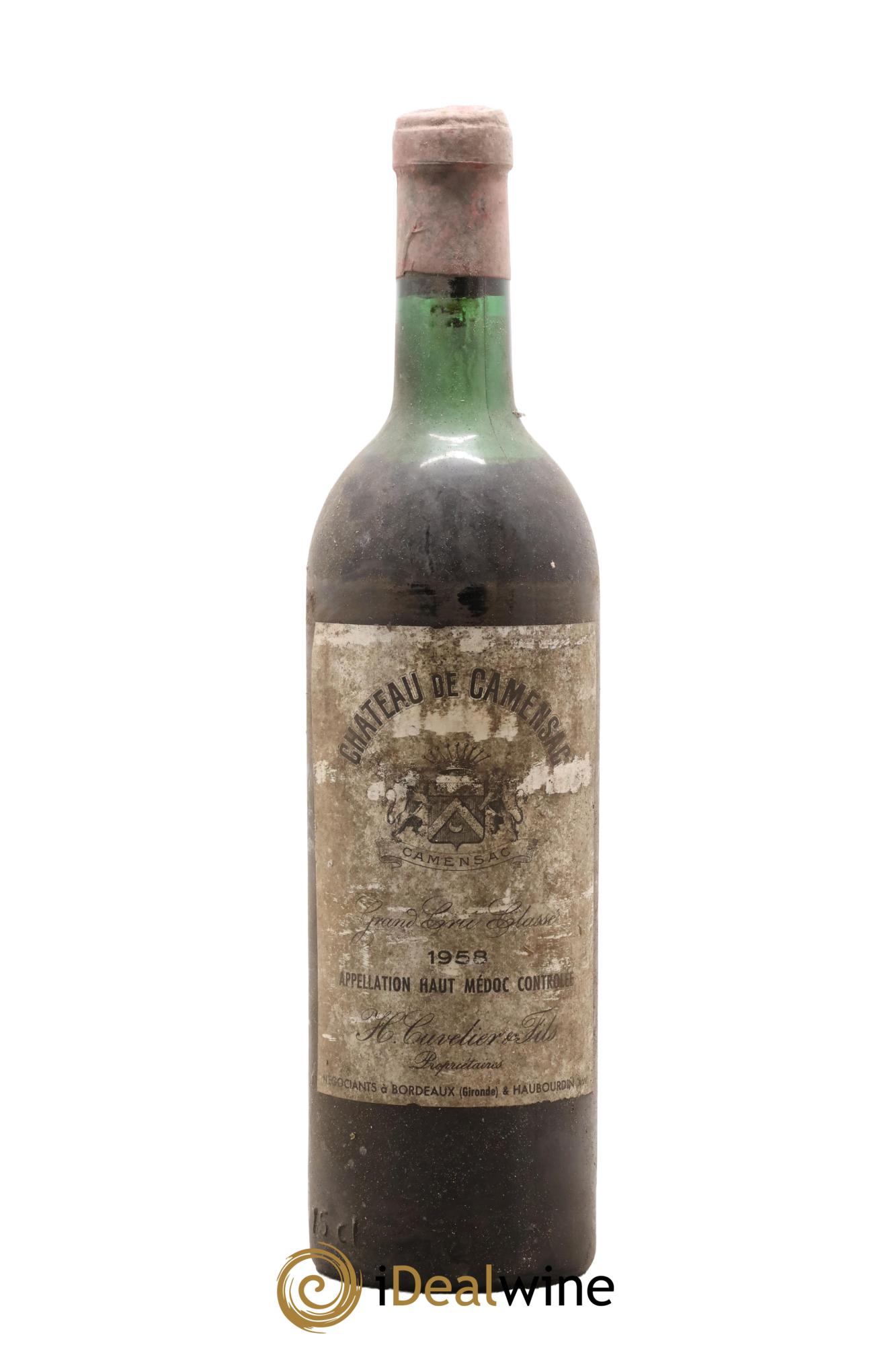 Château Camensac 5ème Grand Cru Classé 1958 - Lot de 1 bouteille - 0