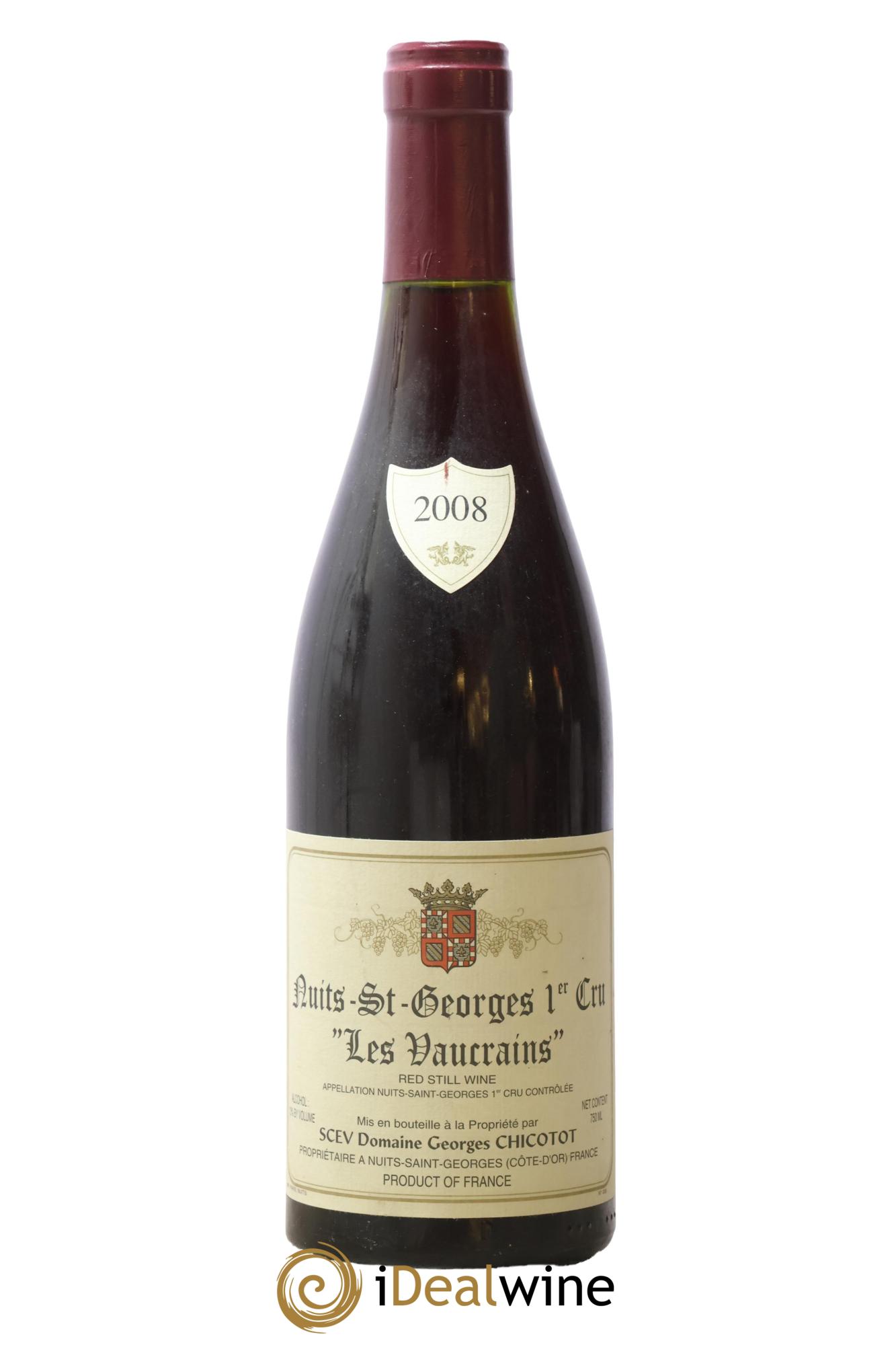 Nuits-Saint-Georges 1er Cru Les Vaucrains Chicotot 2008 - Lot de 1 bouteille - 0