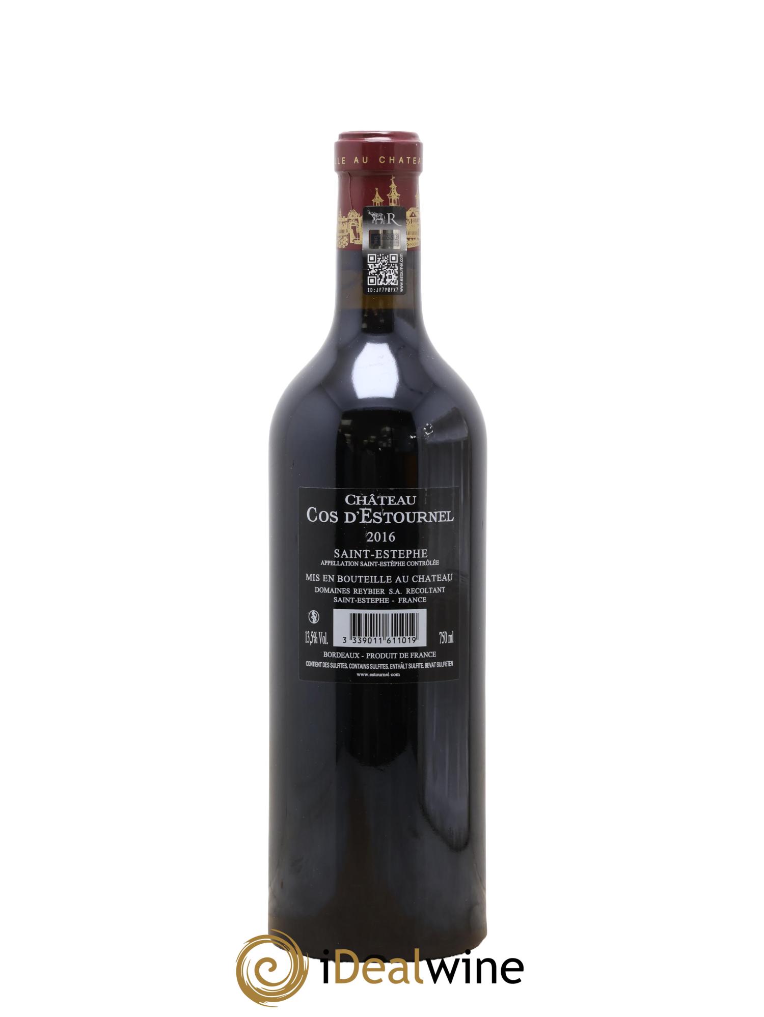 Cos d'Estournel 2ème Grand Cru Classé 2016 - Lot of 1 bottle - 1