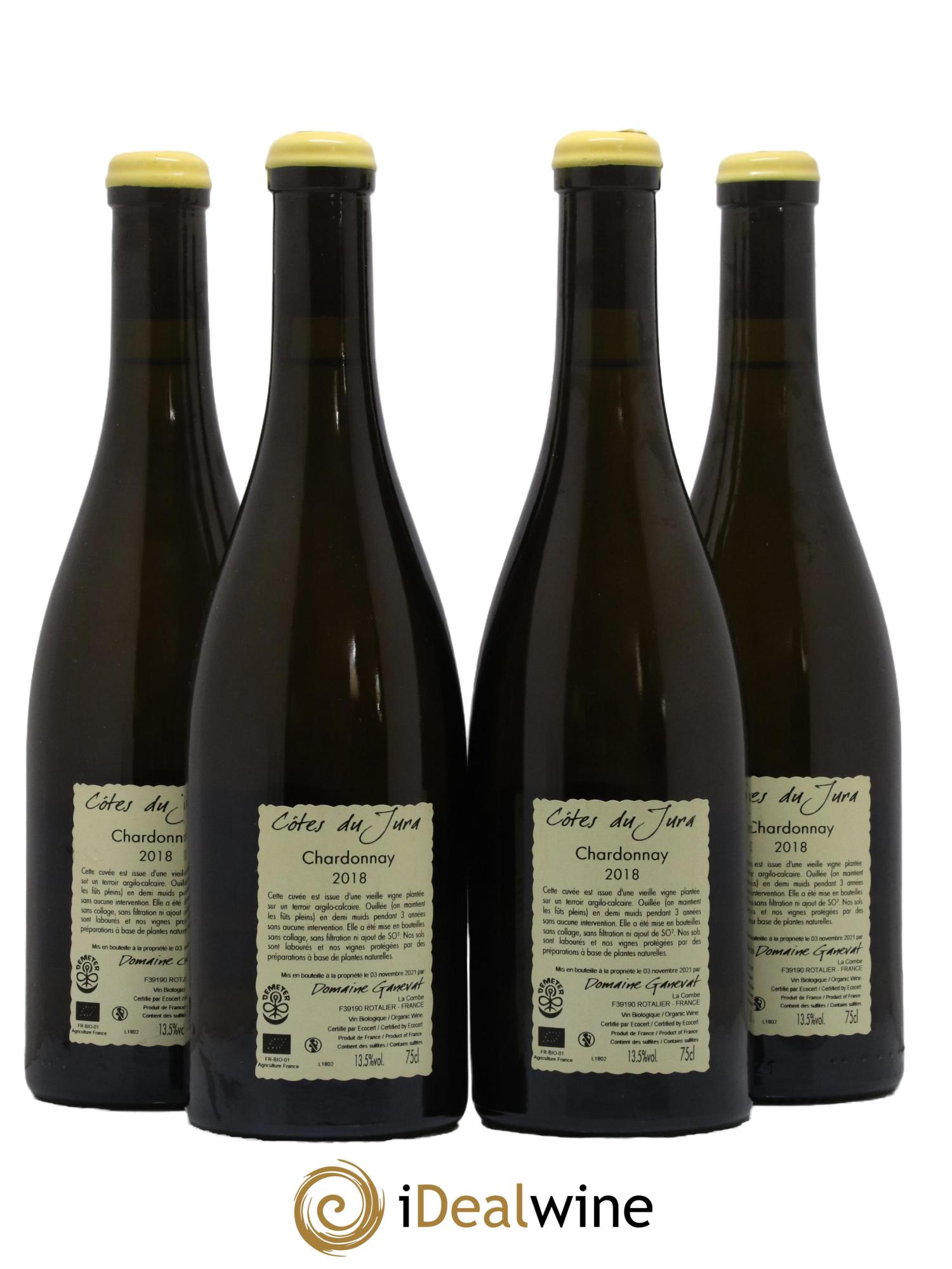Côtes du Jura Les Chamois du Paradis Jean-François Ganevat (Domaine) 2018 - Lot de 4 bouteilles - 1