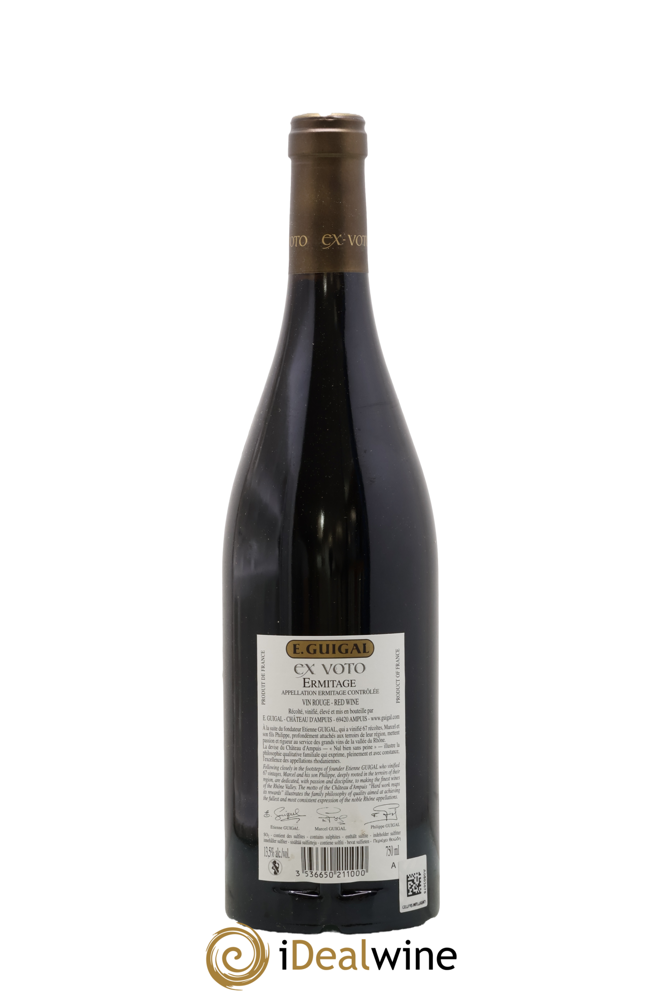 Ermitage Ex Voto Guigal 2010 - Lot de 1 bouteille - 1