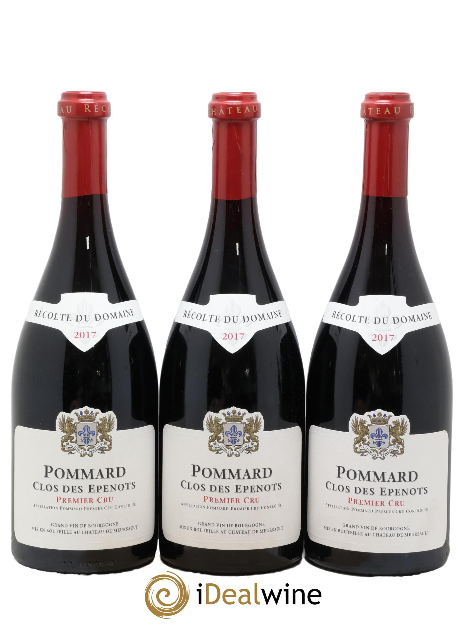 Pommard 1er Cru Clos des Epenots Château de Meursault 2017 - Lot de 3 bouteilles - 0