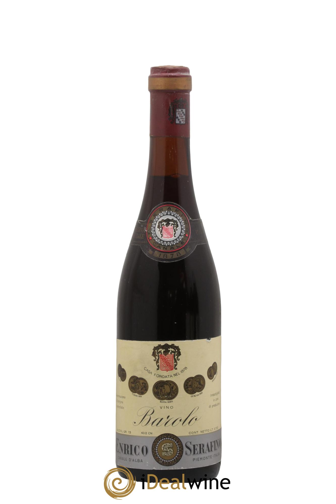 Barolo Riserva Speciale Enrico Serafini 1952 - Lot de 1 bouteille - 0