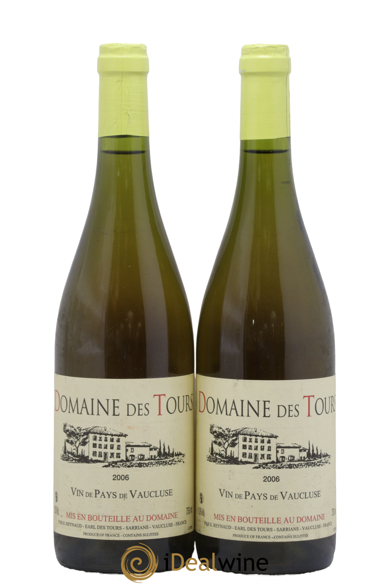 Vaucluse (Vin de Pays de Vaucluse) Domaine des Tours Emmanuel Reynaud 2006 - Lot de 2 bouteilles - 0