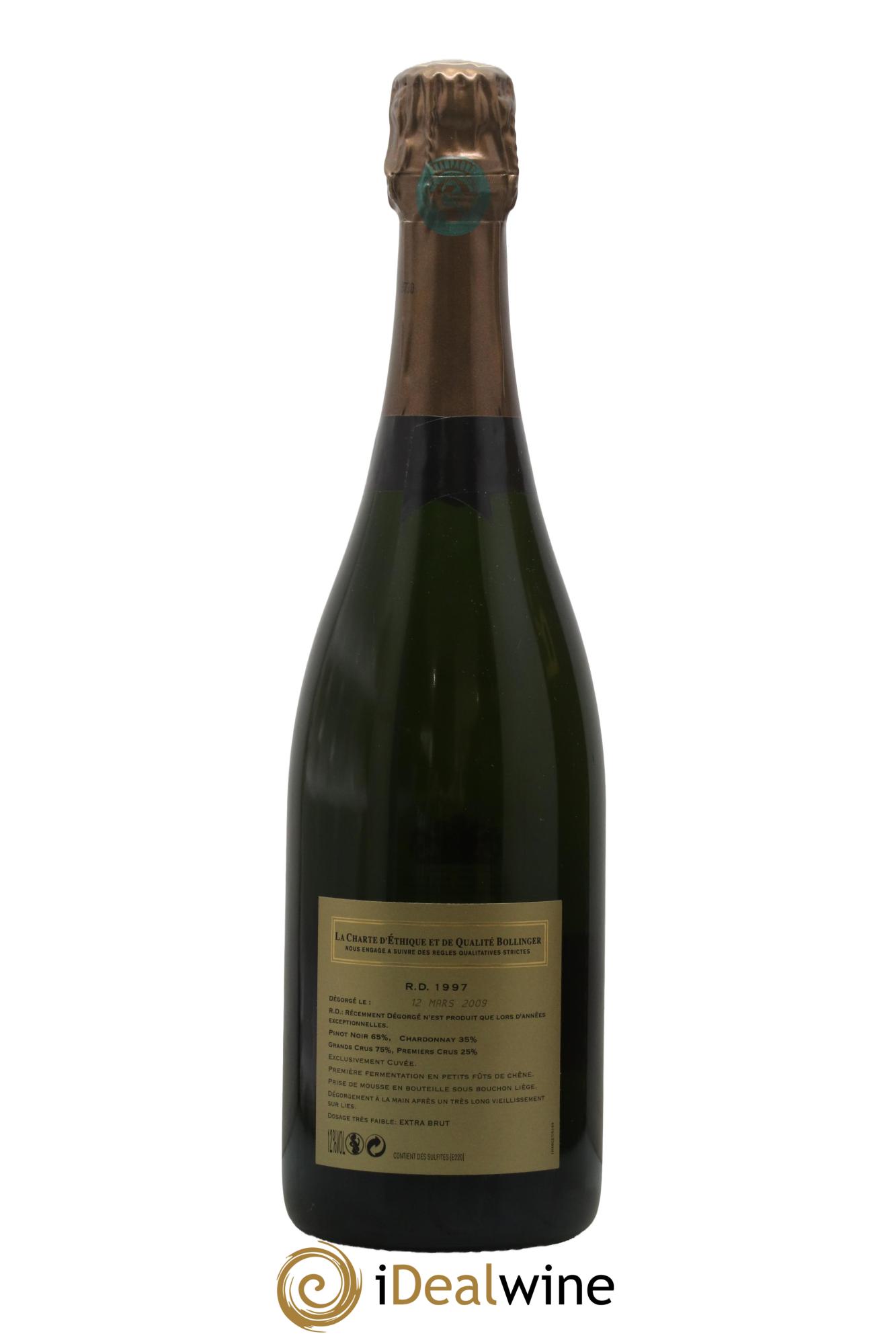 R.D. Extra-Brut Bollinger 1997 - Lotto di 1 bottiglia - 2