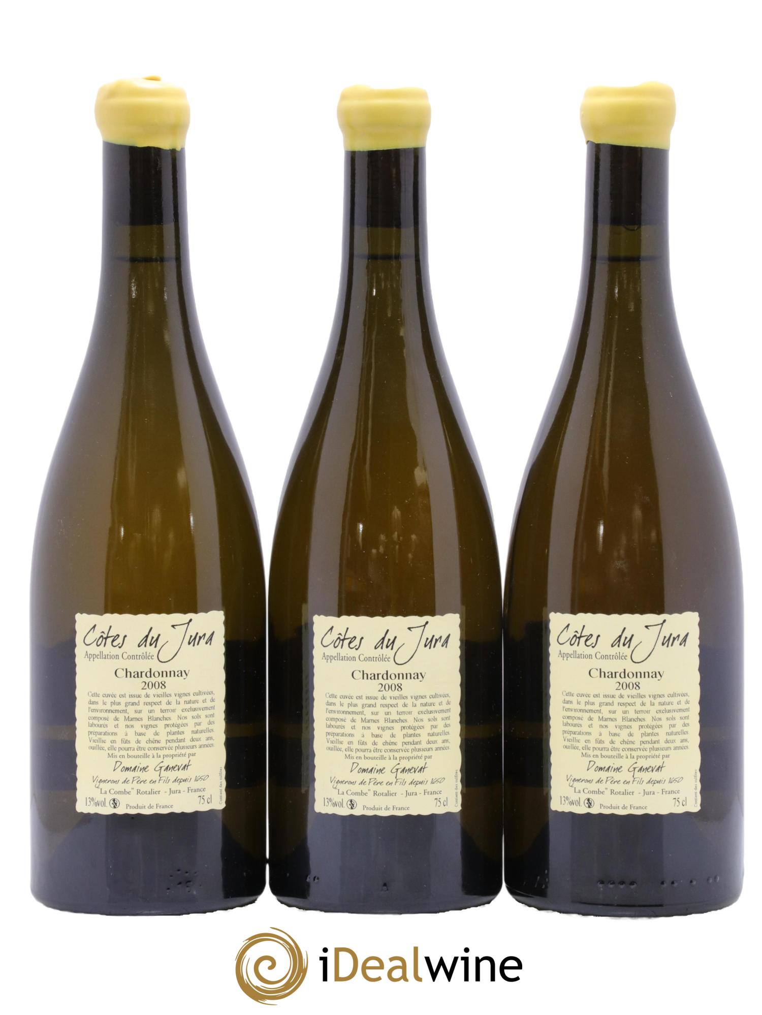 Côtes du Jura Les Grands Teppes Vieilles Vignes Jean-François Ganevat (Domaine) 2008 - Lotto di 3 bottiglie - 1