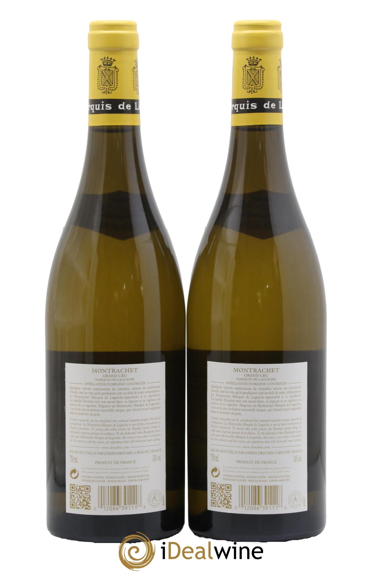Montrachet Grand Cru Marquis de Laguiche Joseph Drouhin 2018 - Lot de 2 bouteilles - 1