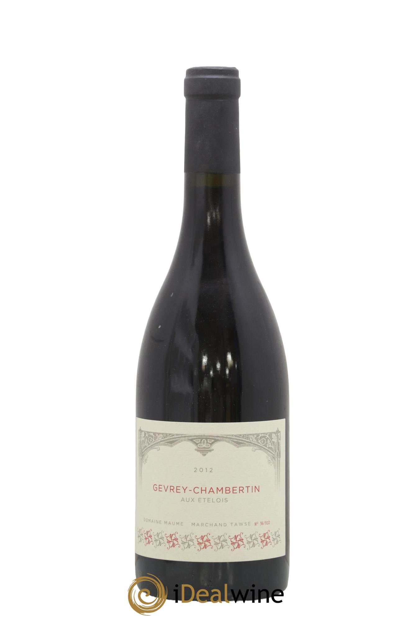 Gevrey-Chambertin Aux Etelois Maume Marchand-Tawnse 2012 - Lot de 1 bouteille - 0