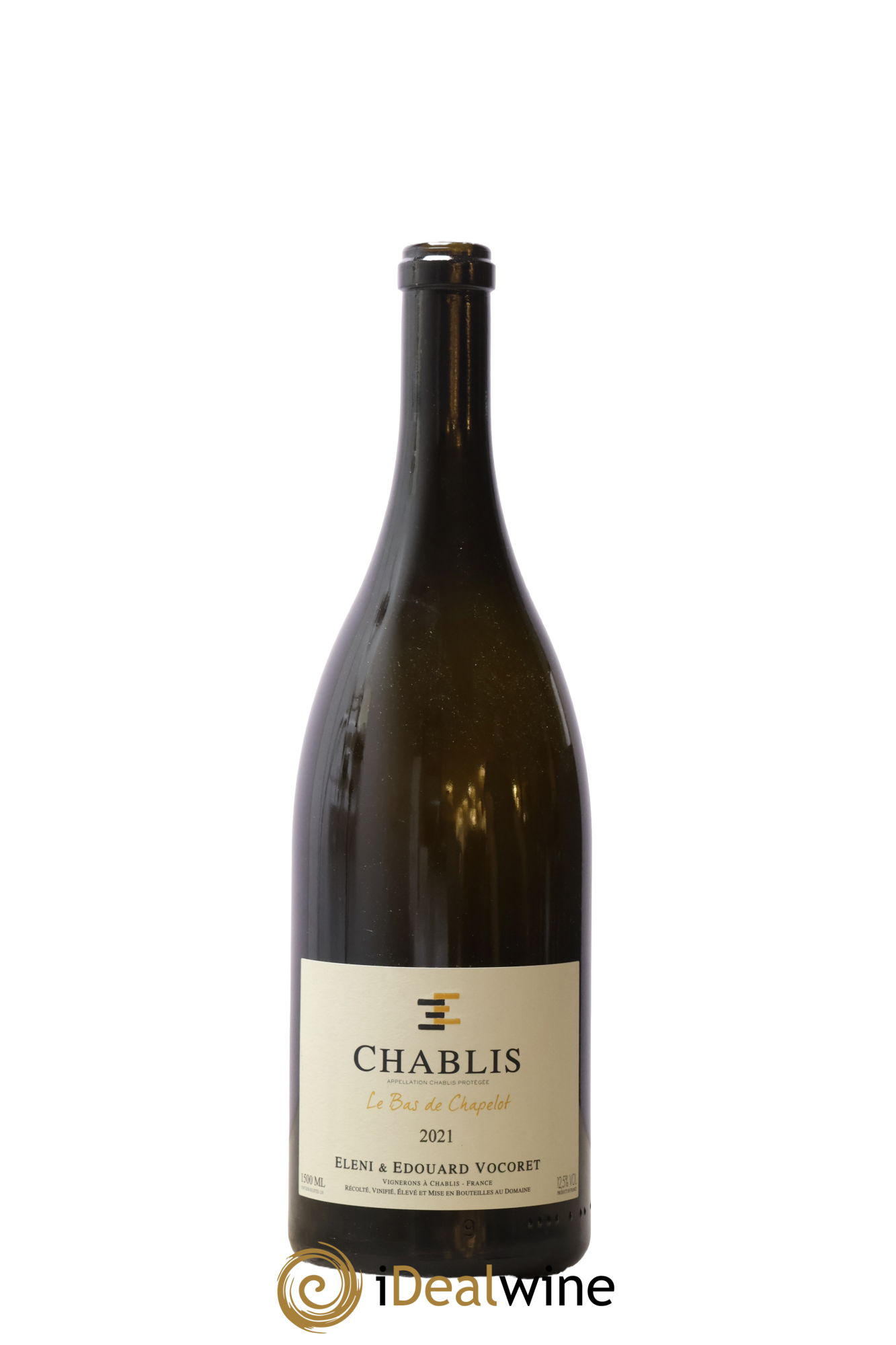 Chablis Le Bas de Chapelot Vocoret & Fils 2021 - Lot de 1 magnum - 0