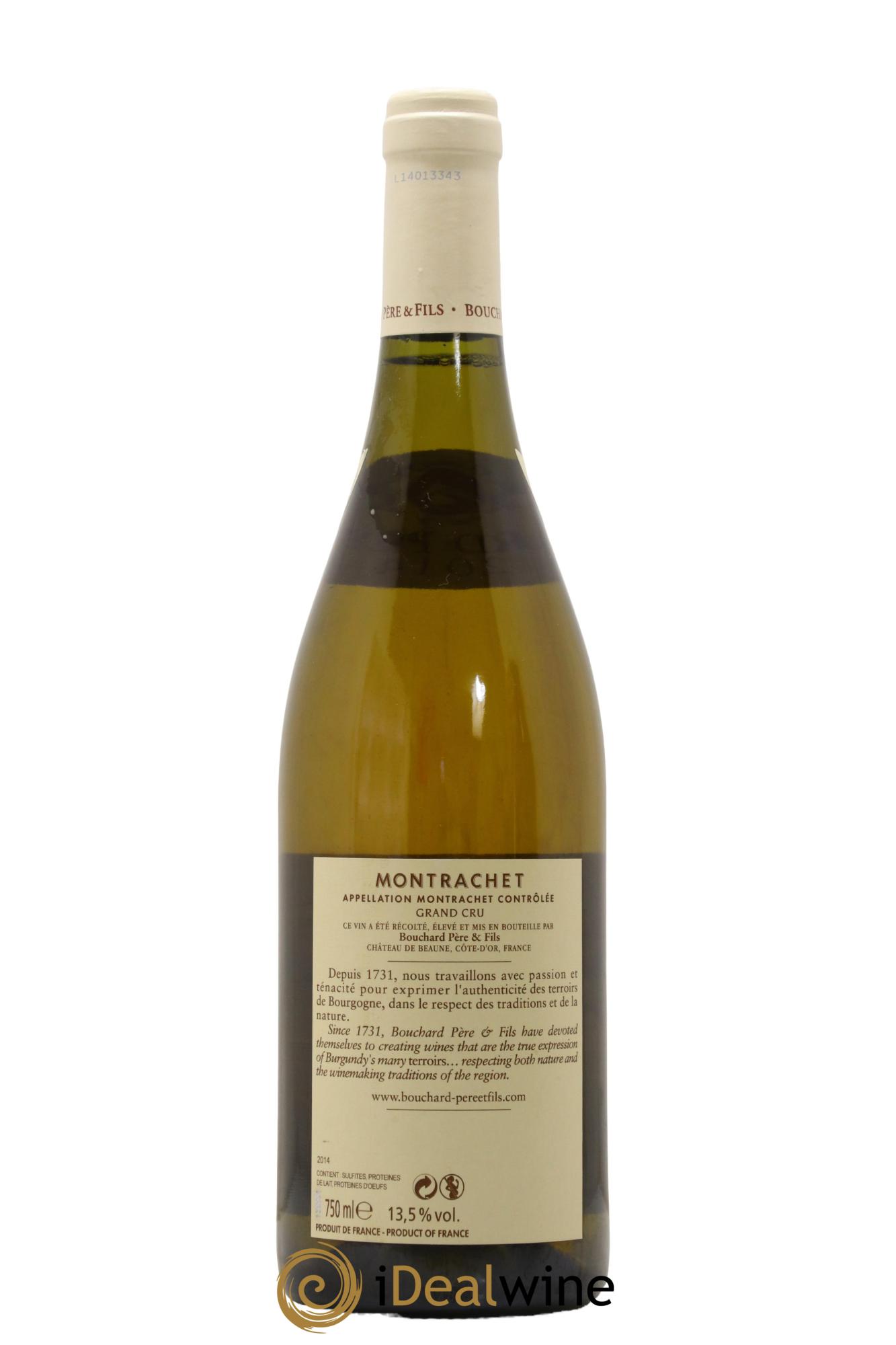 Montrachet Grand Cru Bouchard Père & Fils 2014 - Lot de 1 bouteille - 1