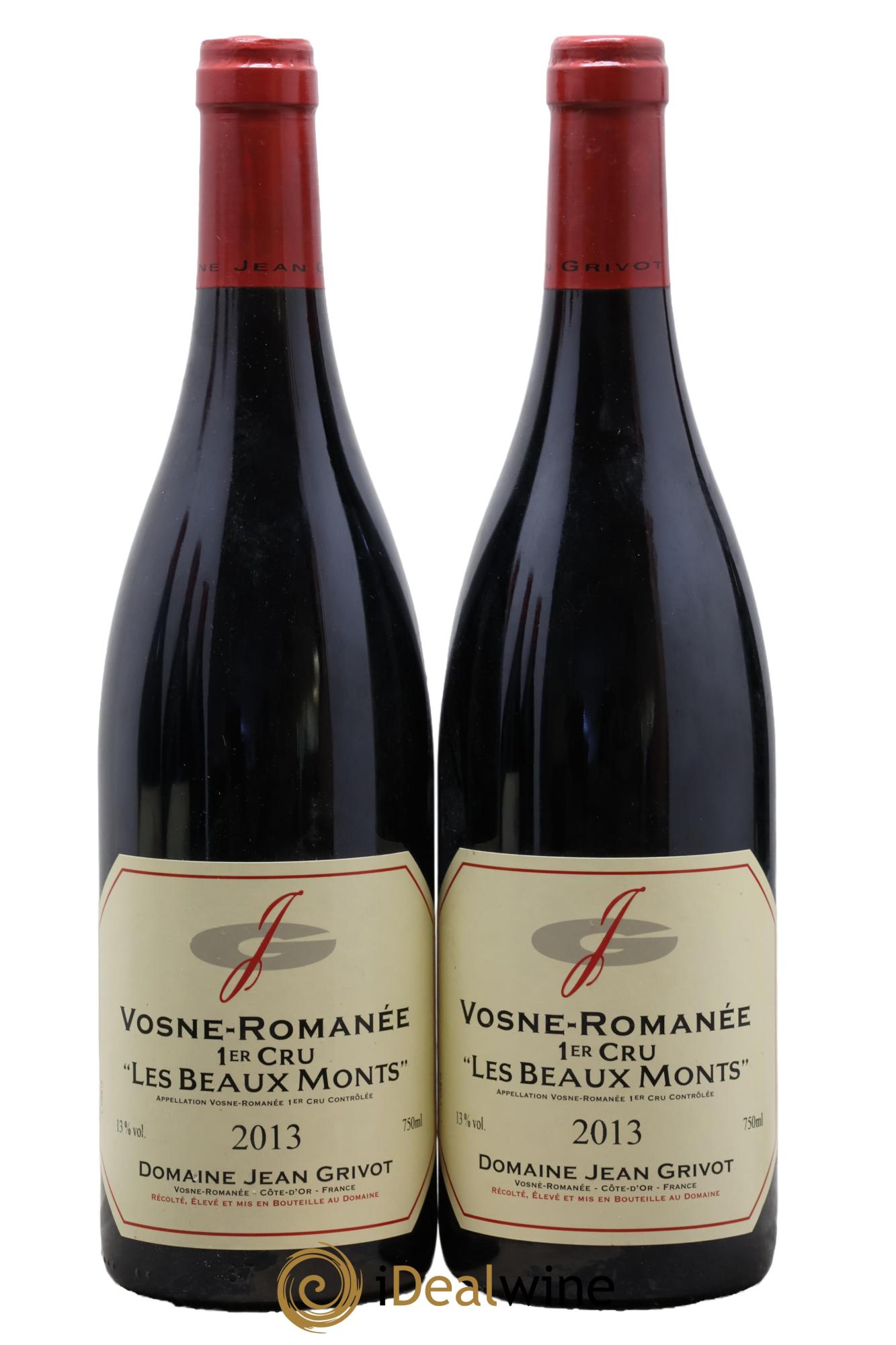 Vosne-Romanée 1er Cru Les Beaux-Monts Jean Grivot 2013 - Lot de 2 bouteilles - 0