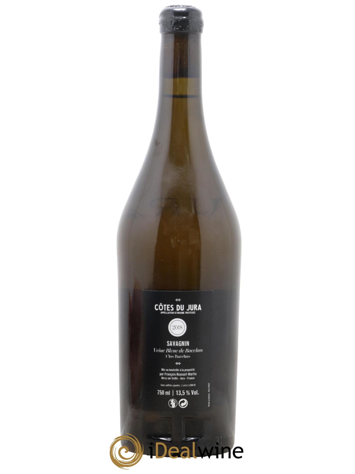 Côtes du Jura La Veine Bleue de Bacchus François Rousset Martin 2018 - Lot of 1 bottle - 1