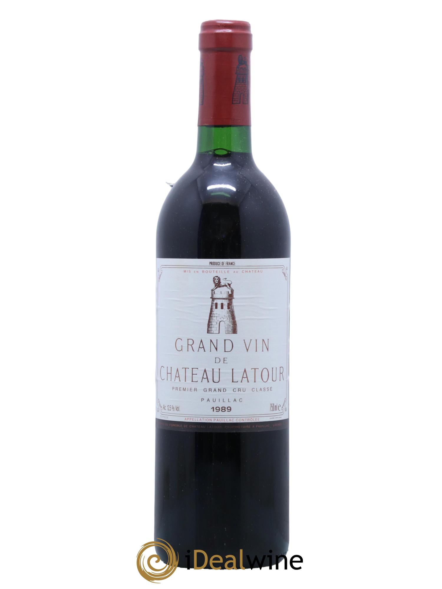 Château Latour 1er Grand Cru Classé 1989 - Lot de 1 bouteille - 0