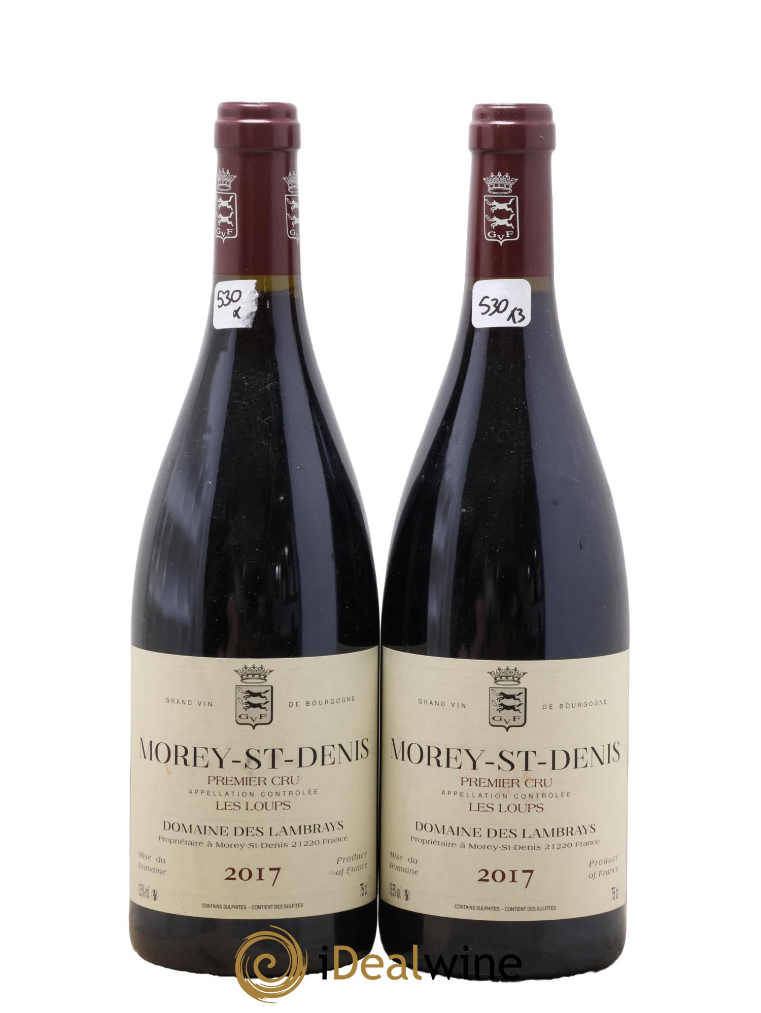 Morey-Saint-Denis 1er Cru Les Loups Domaine des Lambrays 2017 - Lot de 2 bouteilles - 0
