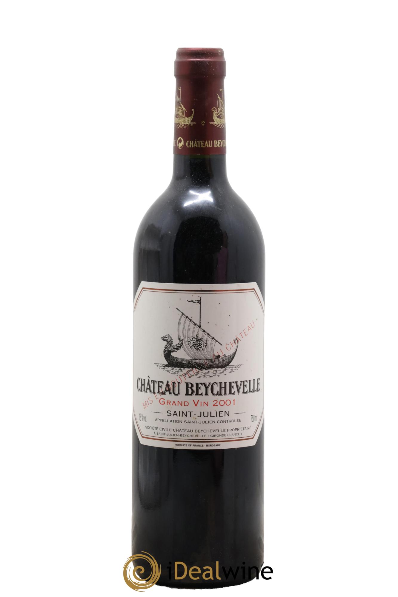 Château Beychevelle 4ème Grand Cru Classé 2001 - Lot de 1 bouteille - 0