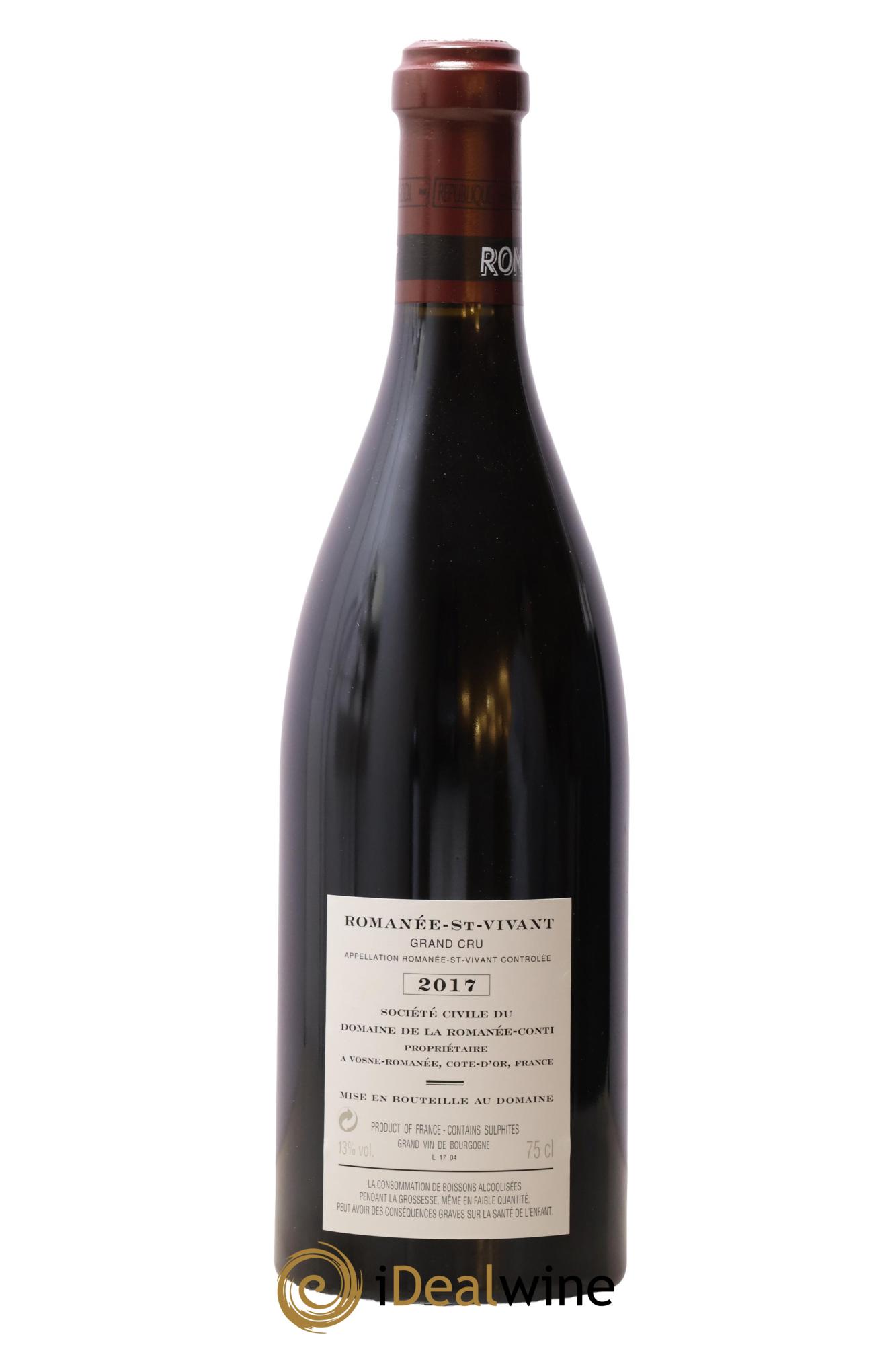 Romanée-Saint-Vivant Grand Cru Domaine de la Romanée-Conti 2017 - Lot of 1 bottle - 1