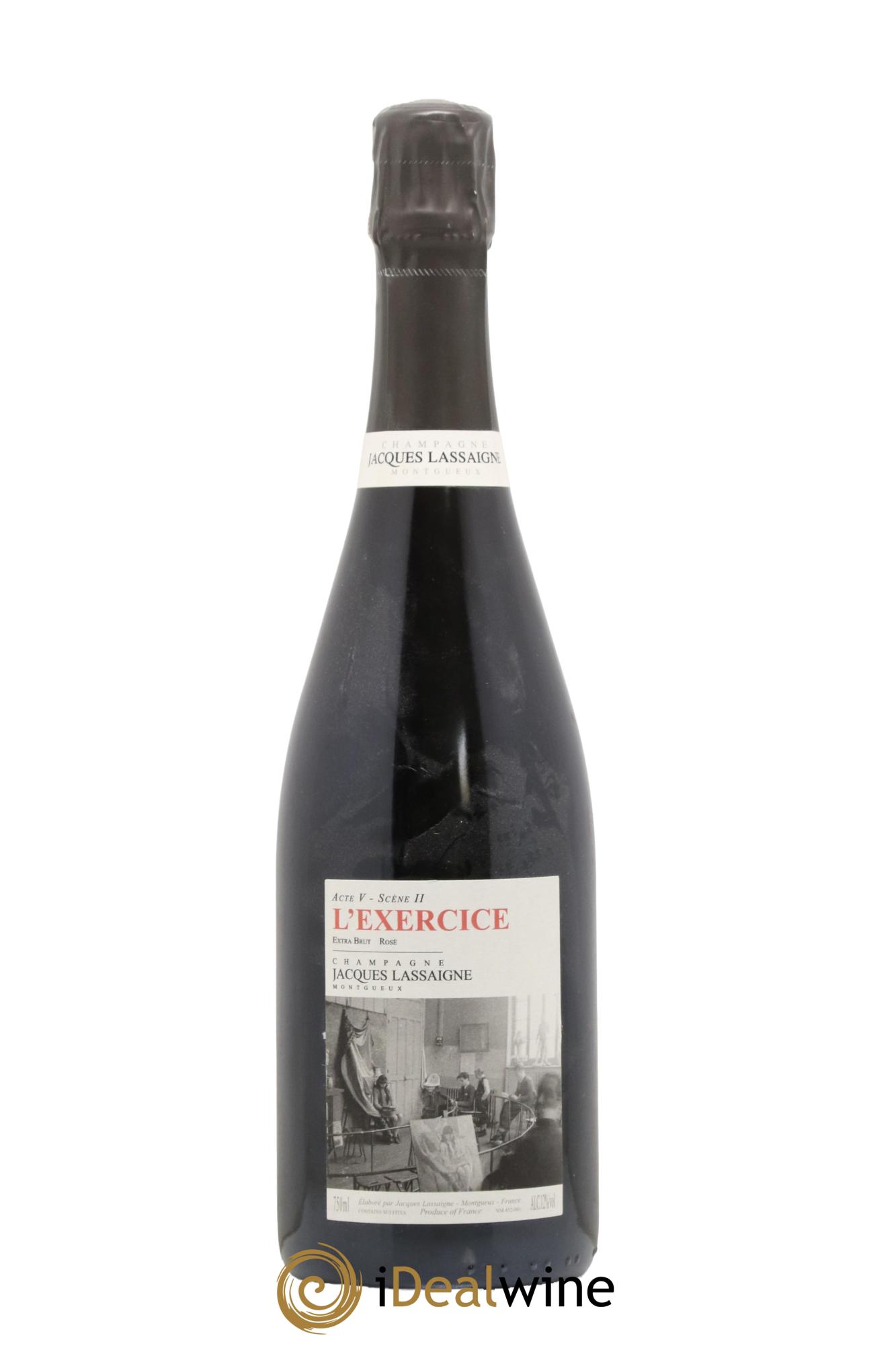 Champagne - L'Exercice Acte V Scene II Jacques Lassaigne - Lot de 1 bouteille - 0
