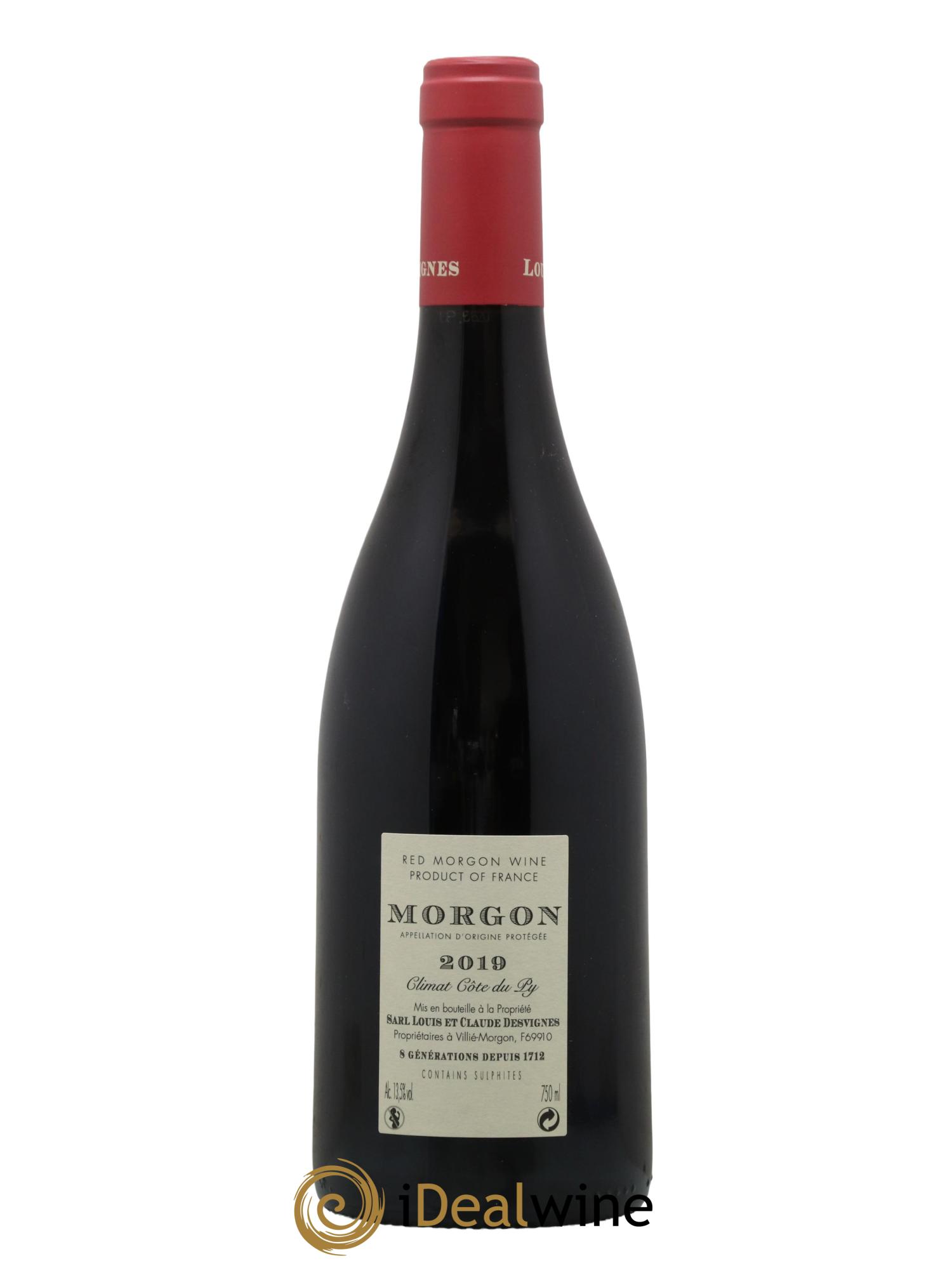 Morgon Côte du Py Louis-Claude Desvignes 2019 - Lot de 1 bouteille - 1