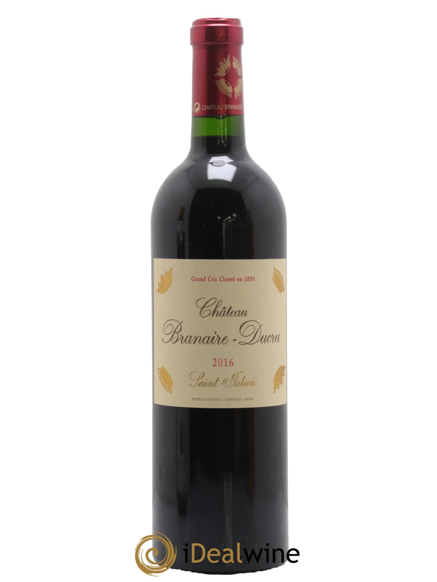 Château Branaire Ducru 4ème Grand Cru Classé 2016 - Lot de 1 bouteille - 0