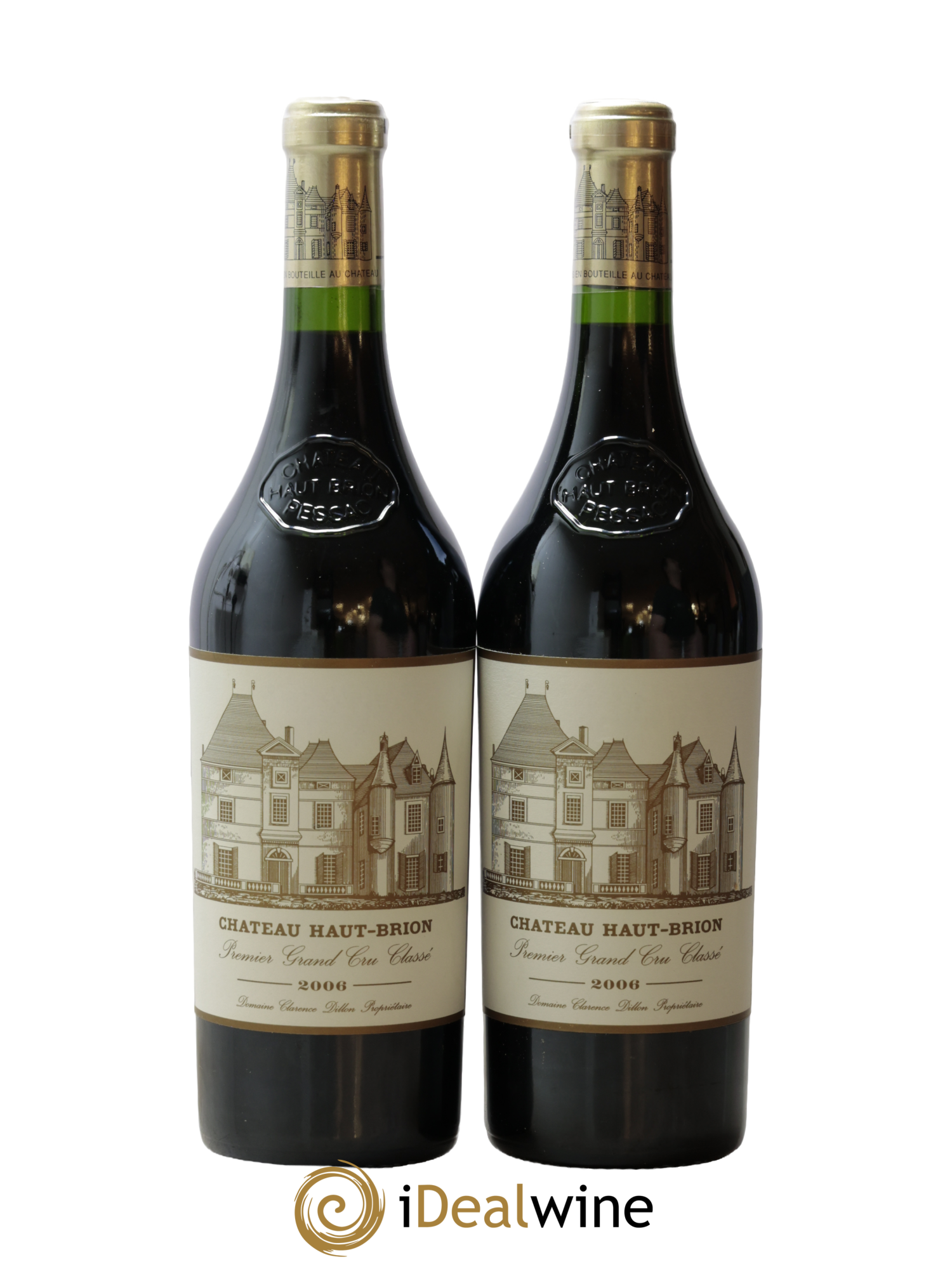 Château Haut Brion 1er Grand Cru Classé 2006 - Lot de 2 bouteilles - 0
