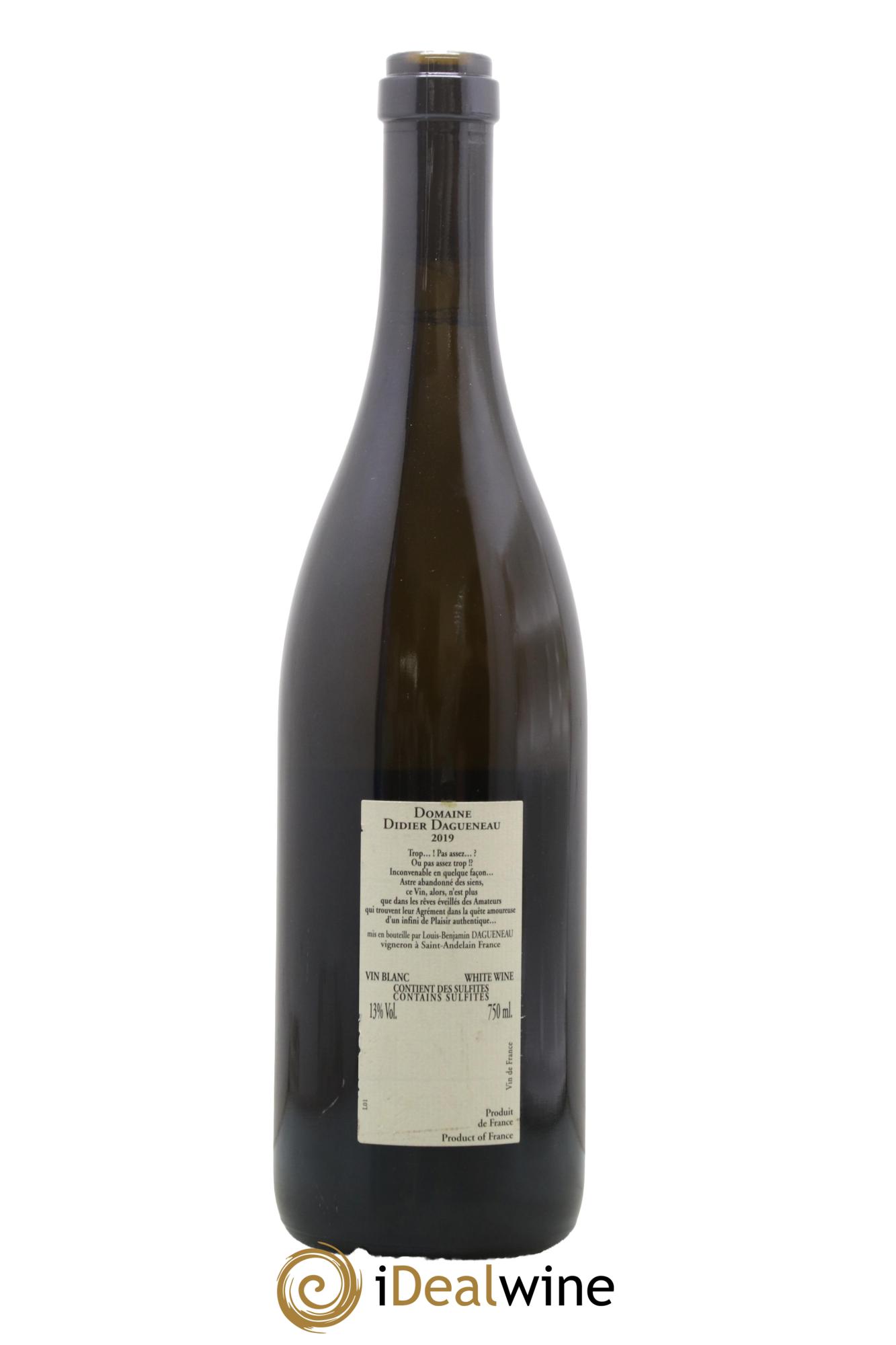 Vin de France Blanc Etc Dagueneau (Domaine Didier - Louis-Benjamin) 2019 - Posten von 1 Flasche - 1