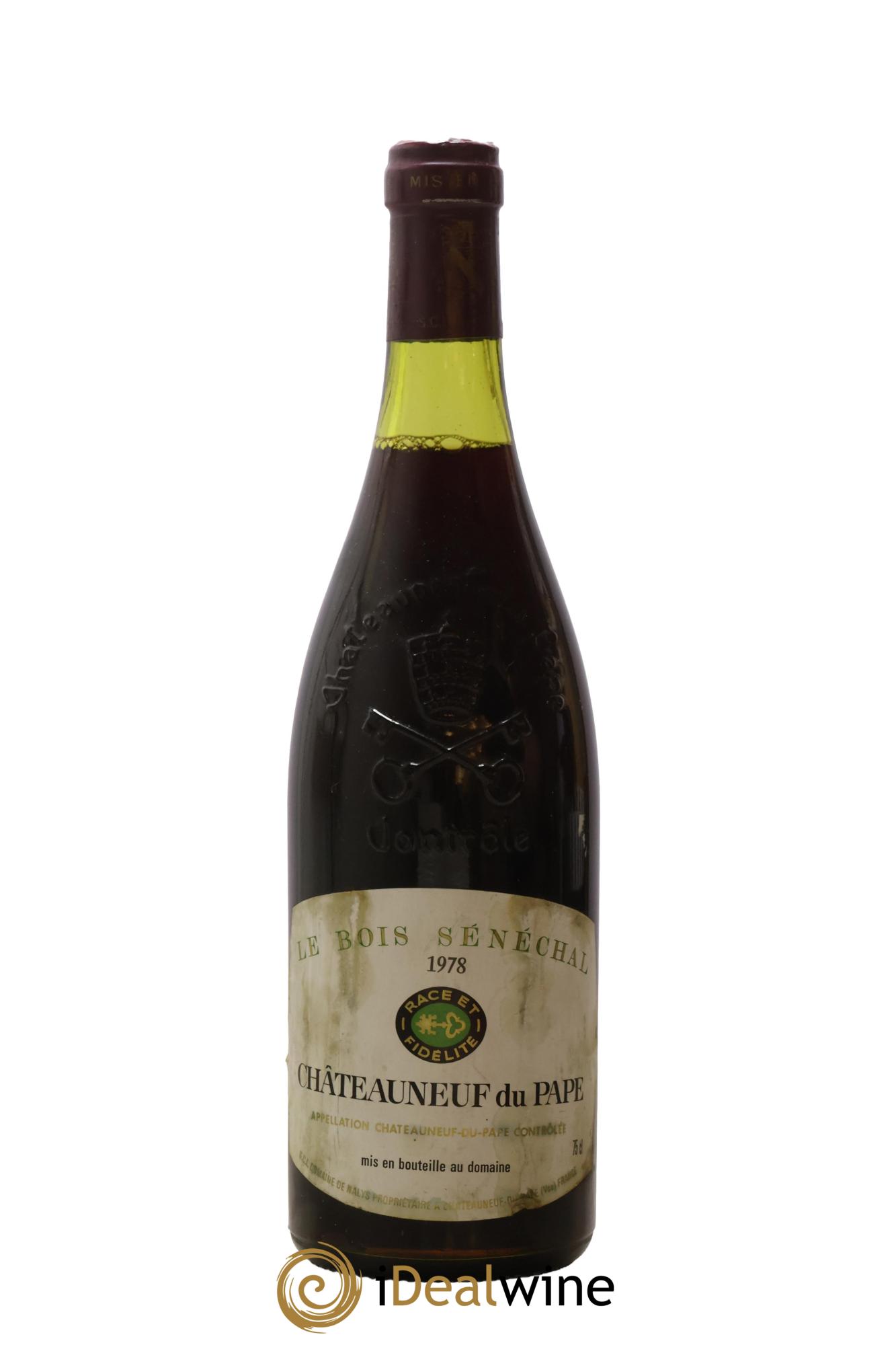Châteauneuf-du-Pape Le Bois Sénéchal Domaine de Nalys 1978 - Lot de 1 bouteille - 0