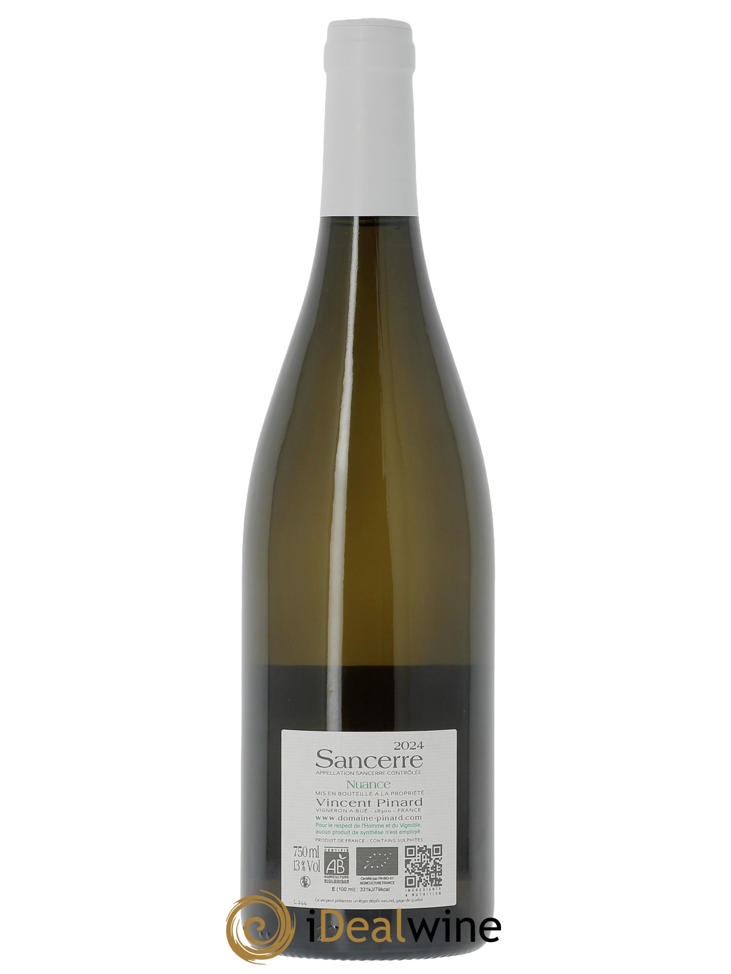 Sancerre Nuance Vincent Pinard  2024 - Lot de 1 bouteille - 1