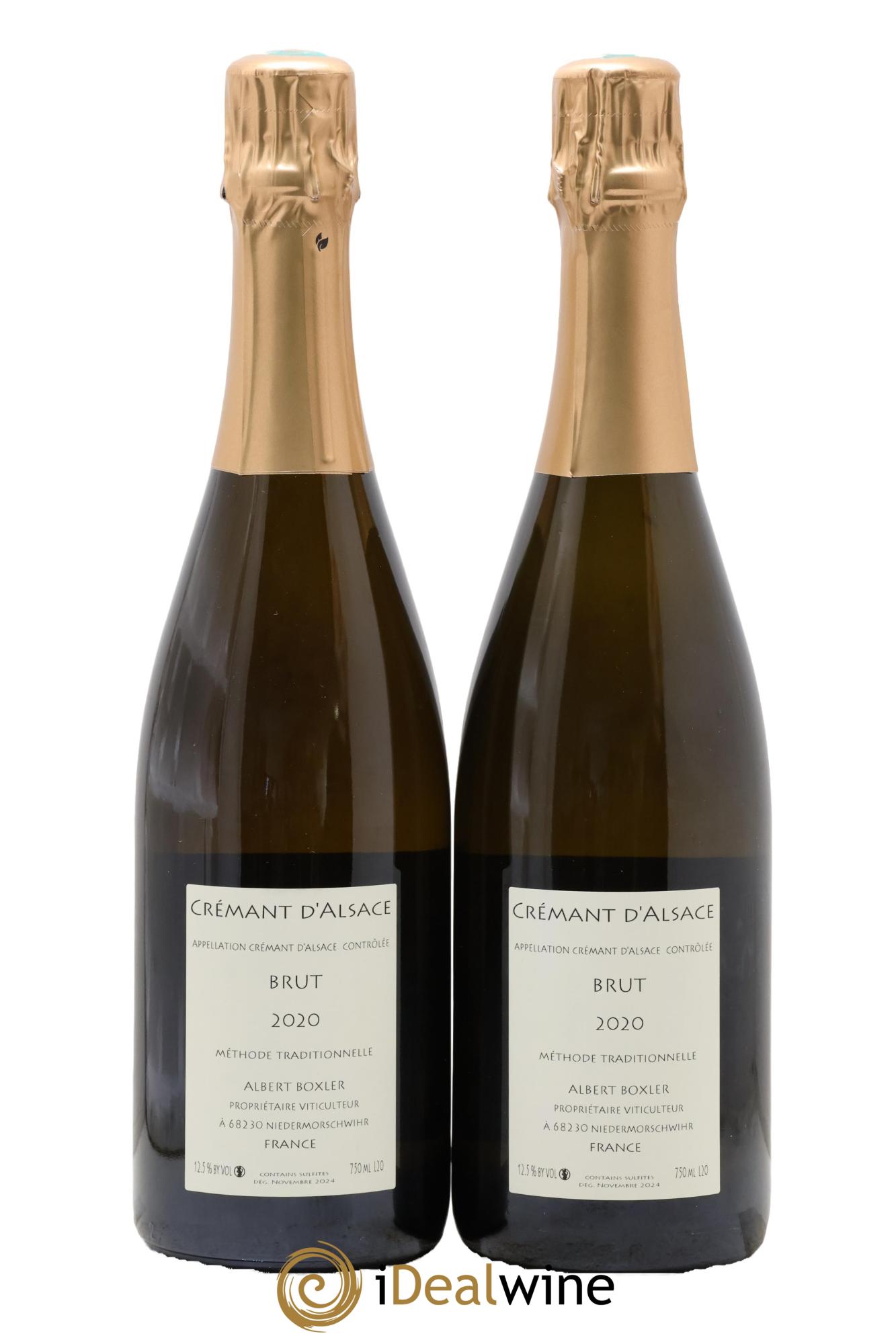Crémant d'Alsace Albert Boxler 2020 - Lot de 2 bouteilles - 1