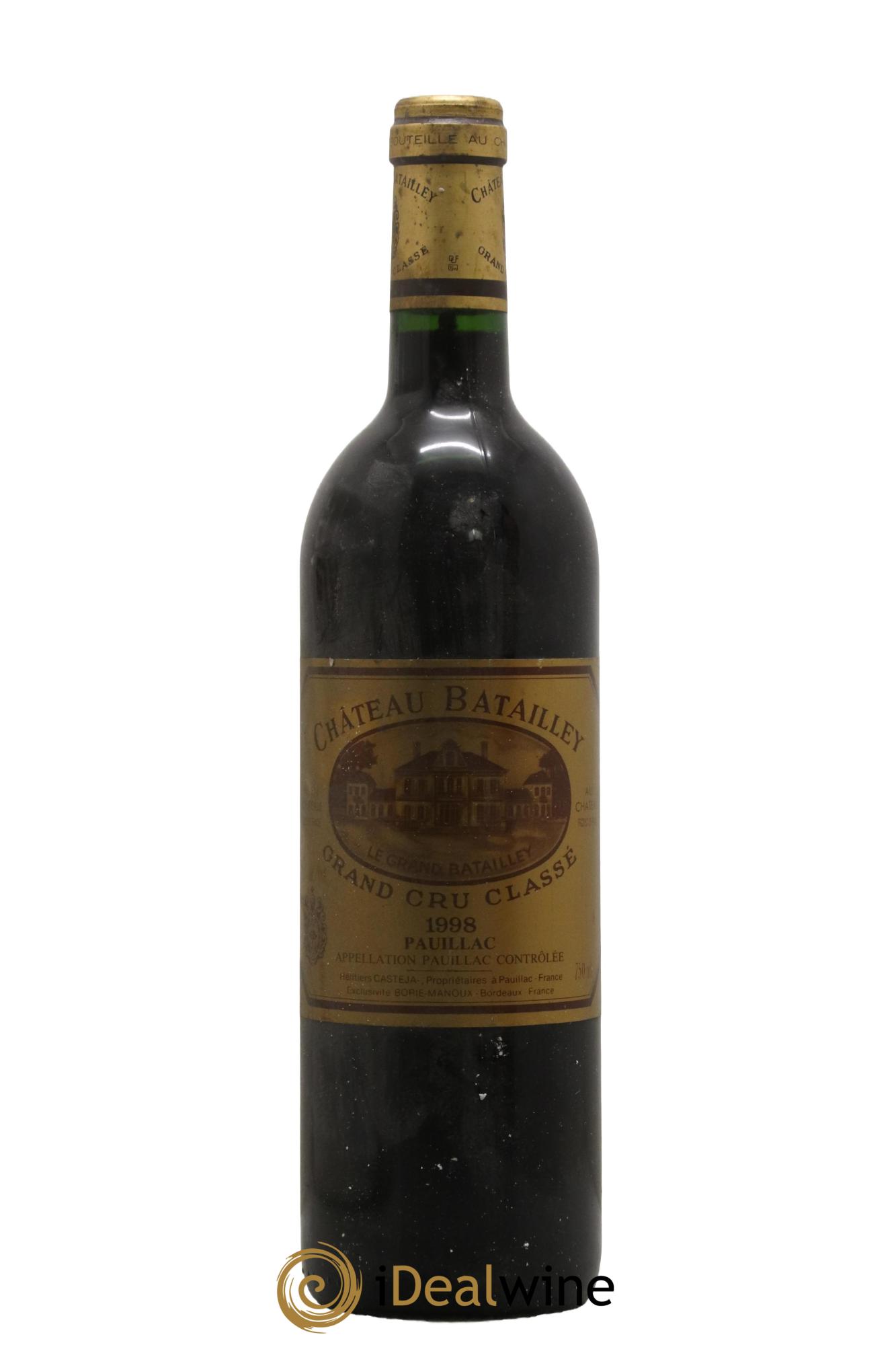 Château Batailley 5ème Grand Cru Classé 1998 - Lot de 1 bouteille - 0