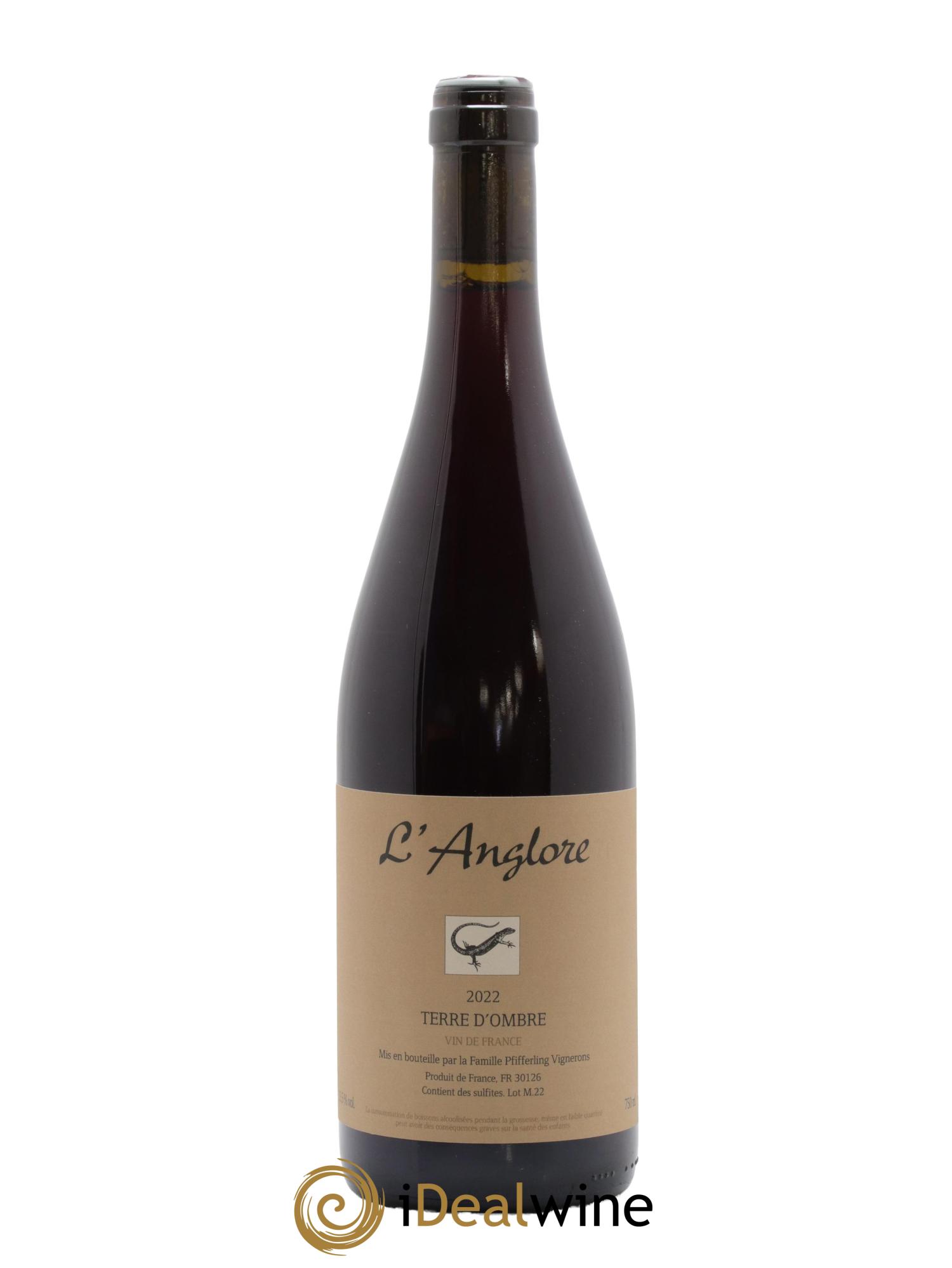 Vin de France Terre d'Ombre L'Anglore 2022 - Lot de 1 bouteille - 0