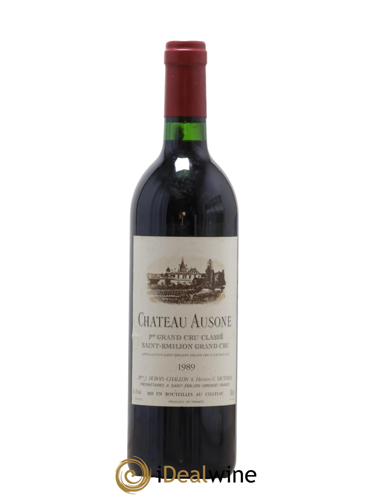 Château Ausone 1er Grand Cru Classé A 1989 - Lot de 1 bouteille - 0