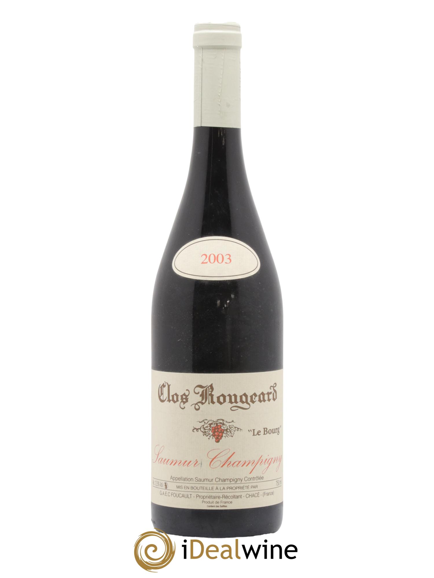 Saumur-Champigny Le Bourg Clos Rougeard 2003 - Lot de 1 bouteille - 0