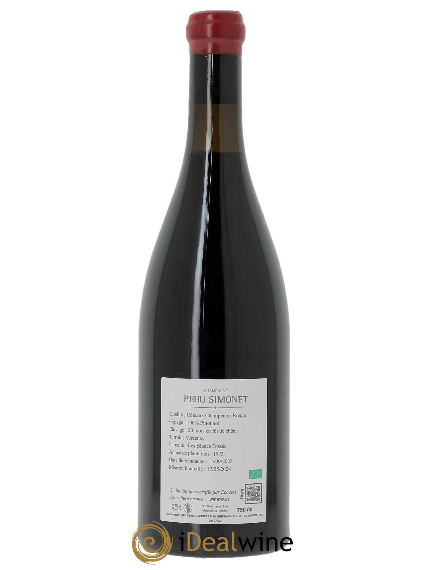 Coteaux Champenois Pehu Simonet 2022 - Lot de 1 bouteille - 1