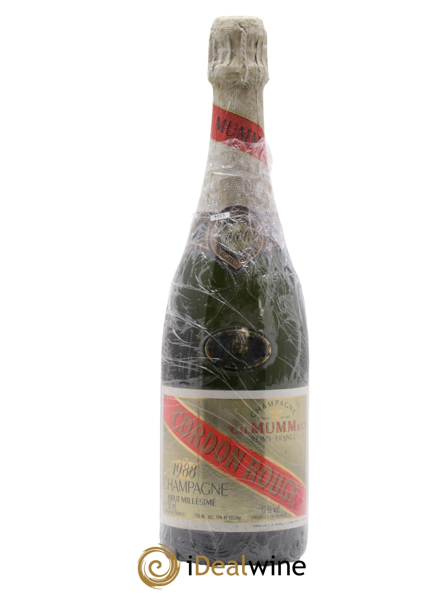 Cordon Rouge Mumm 1988 - Lot de 1 bouteille - 0