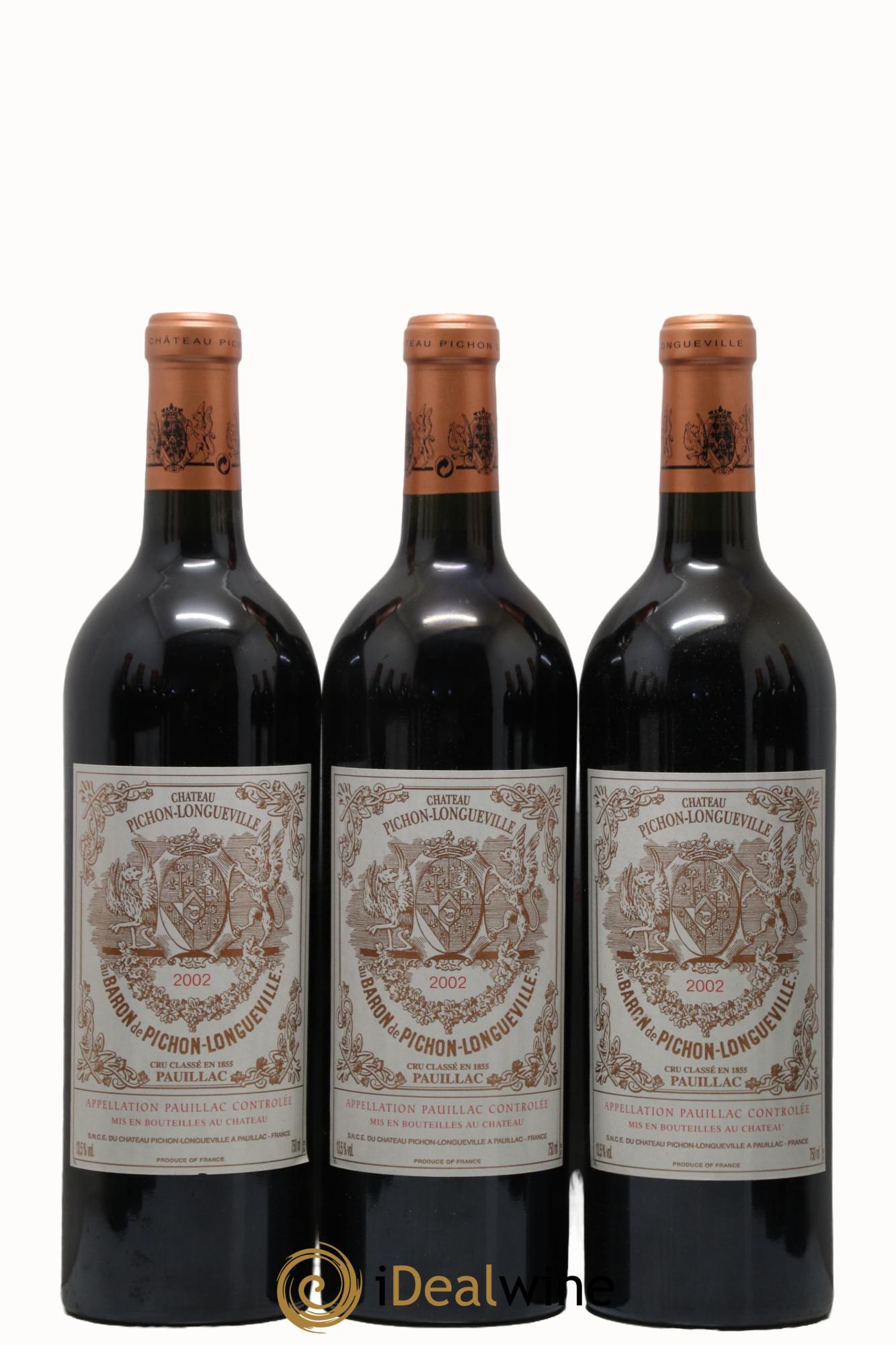 Pichon Longueville Baron 2ème Grand Cru Classé 2002 - Lot de 12 bouteilles - 2