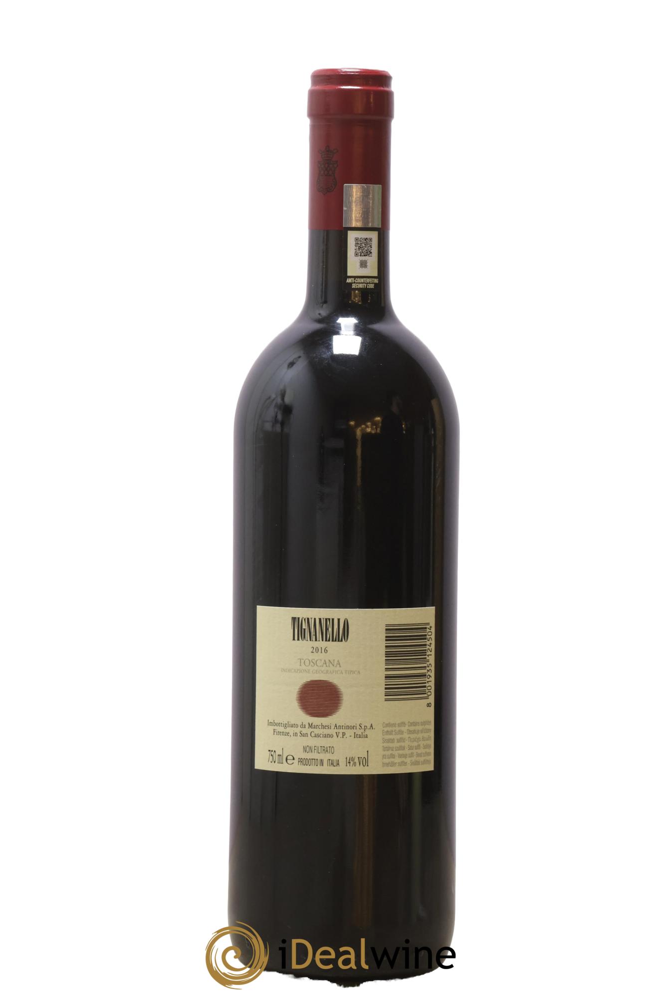 Toscana IGT Tignanello Tenuta Tignanello - Marchesi Antinori 2016 - Lotto di 1 bottiglia - 1